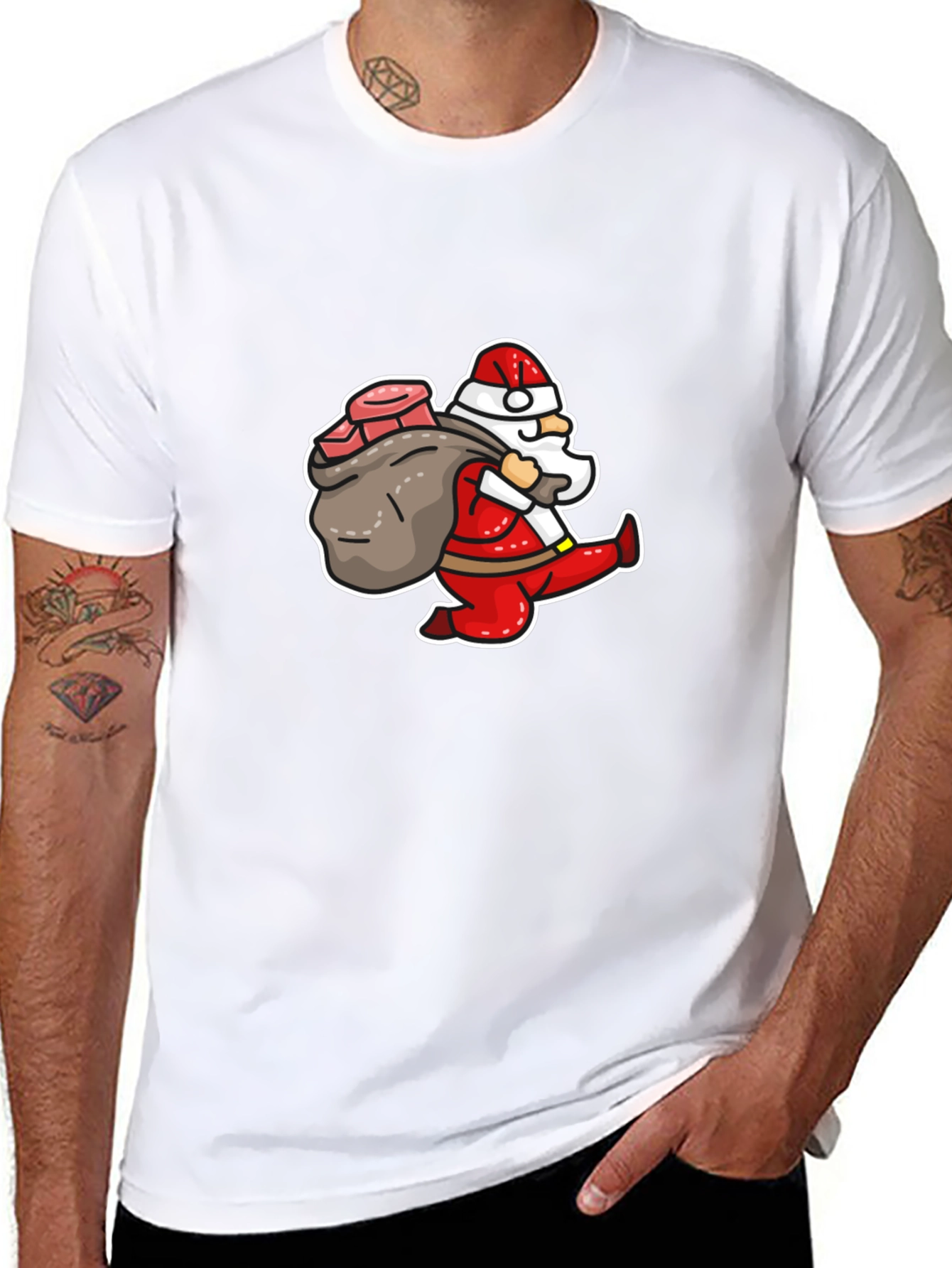 Santa Sack T-Shirt - Holiday Graphic Tee