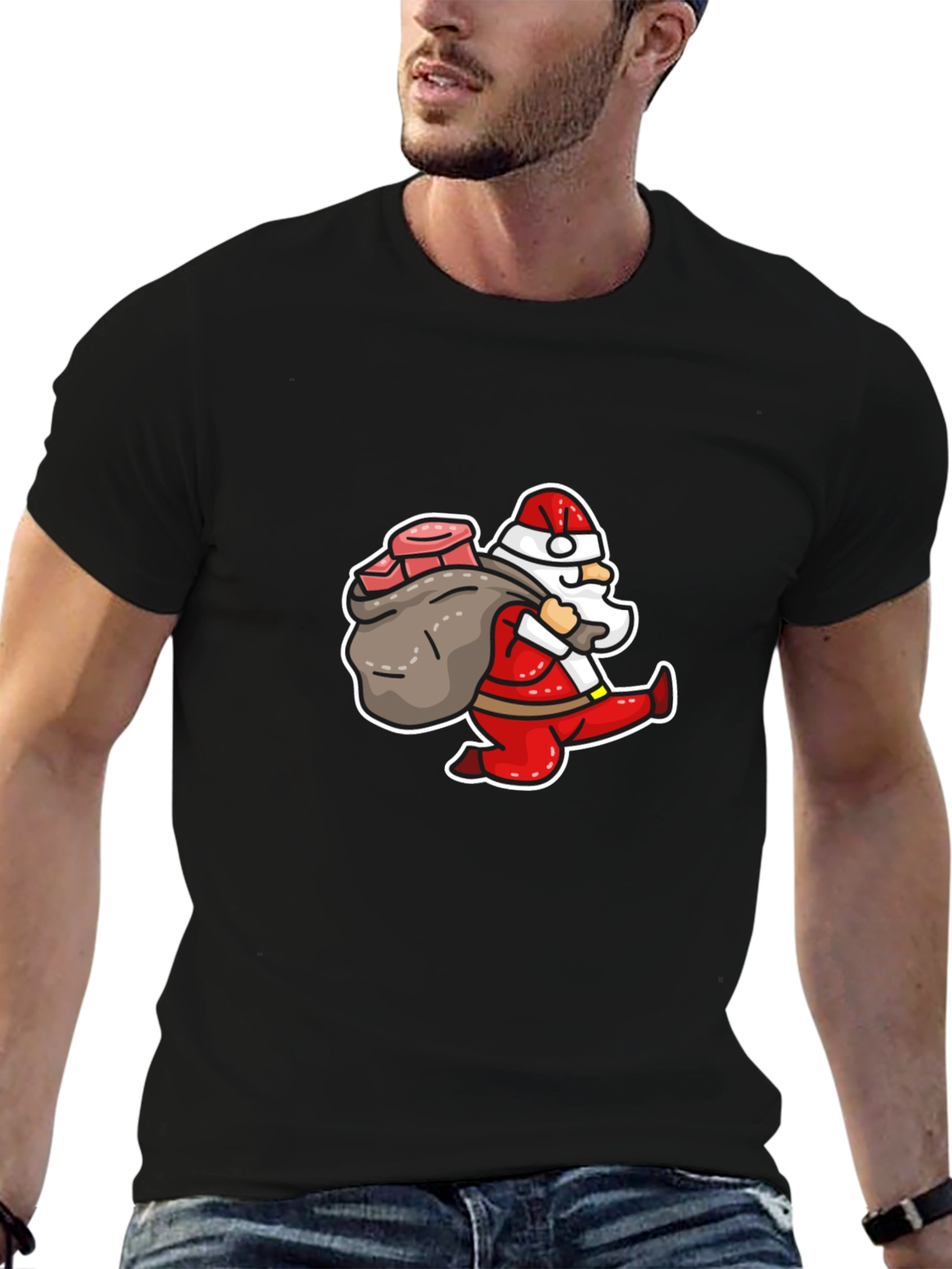Santa Sack T-Shirt - Holiday Graphic Tee