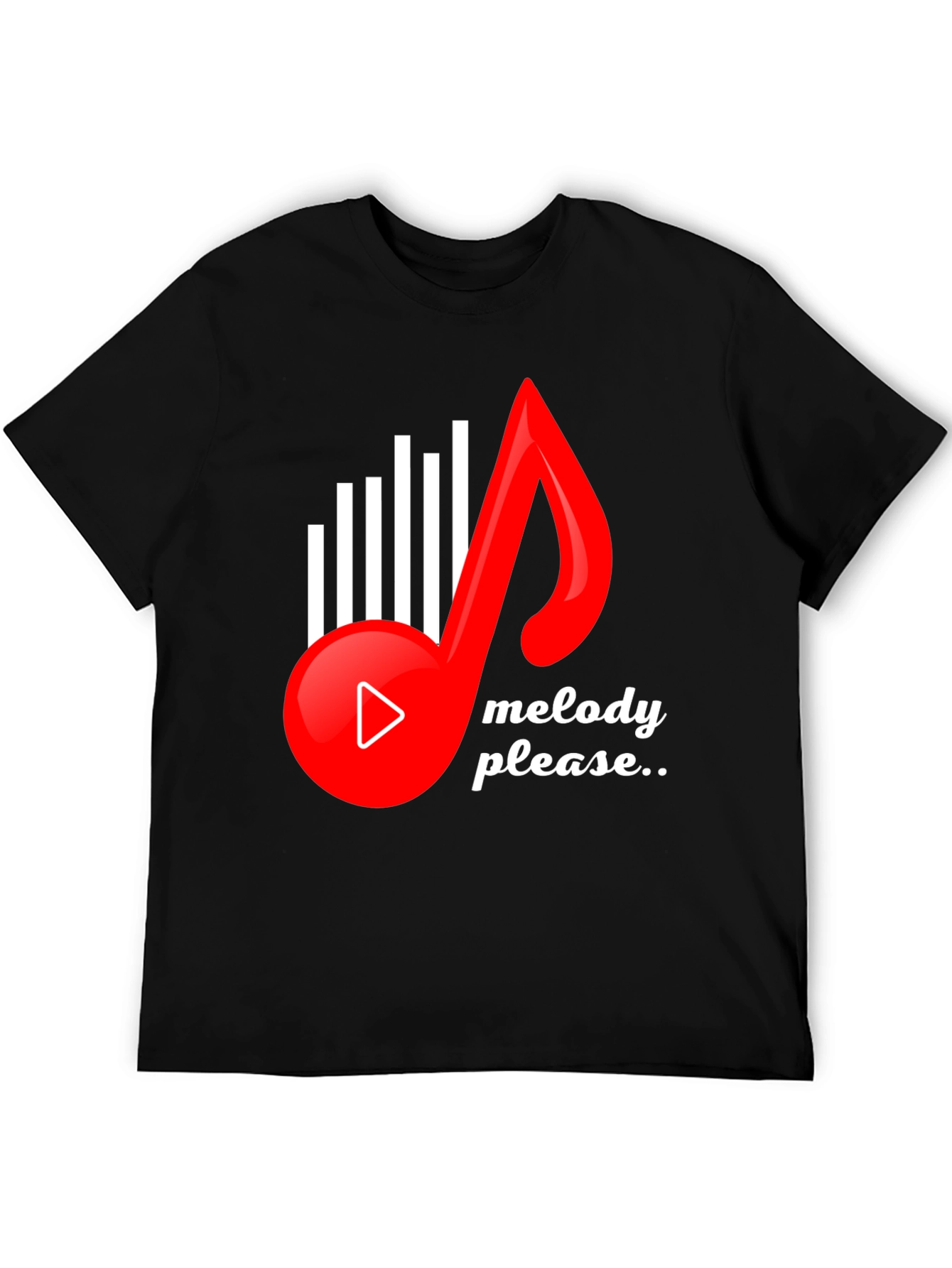 Melody Please Graphic Tee - Music Lover T-Shirt