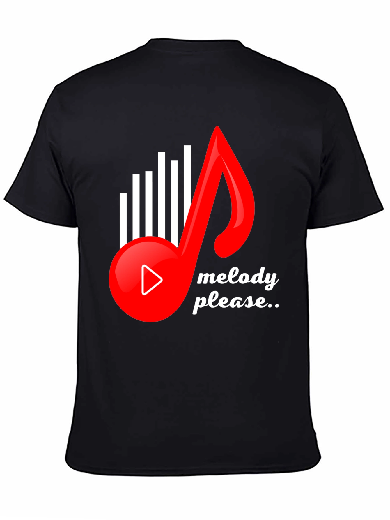 Melody Please Graphic Tee - Music Lover T-Shirt