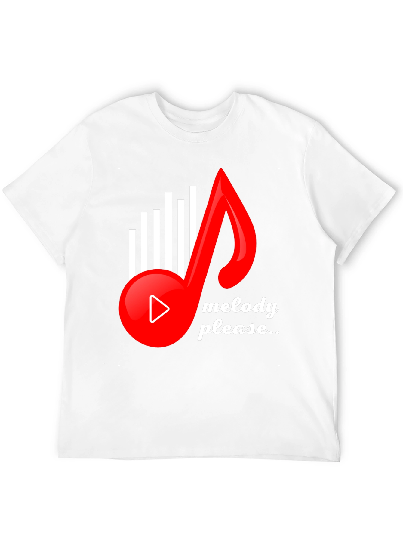 Melody Please Graphic Tee - Music Lover T-Shirt