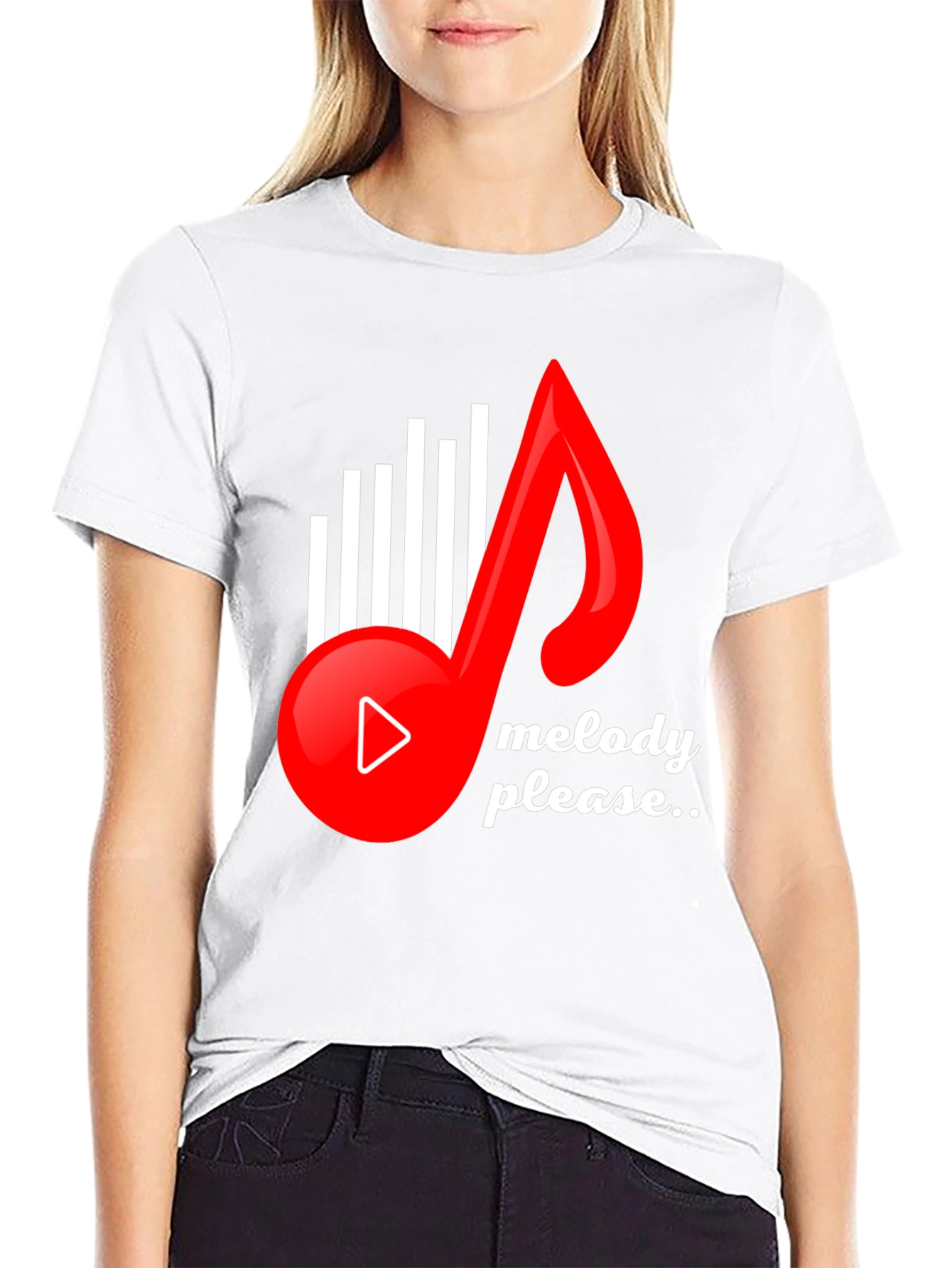 Melody Please Graphic Tee - Music Lover T-Shirt