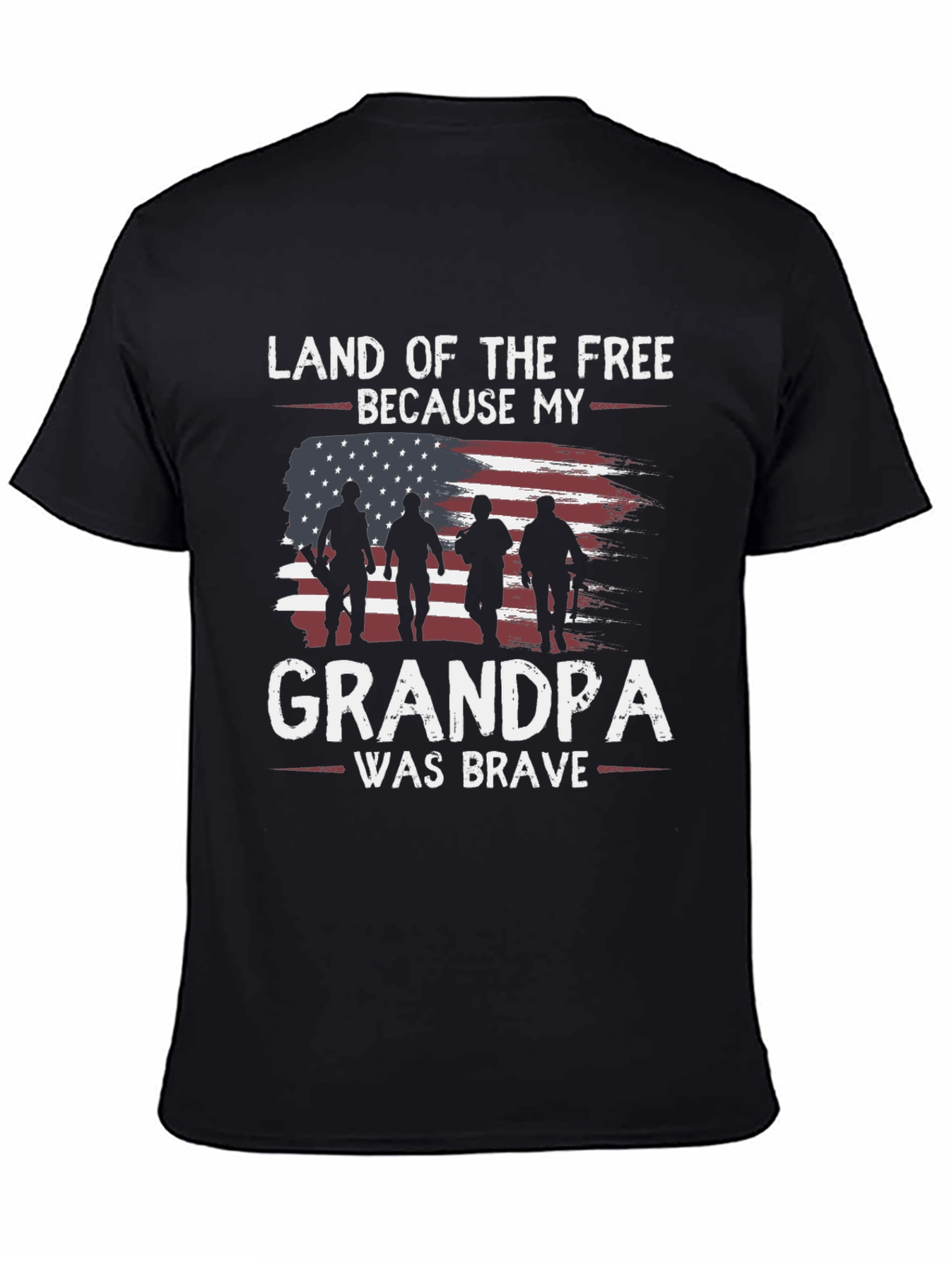 Land of the Free Grandpa Graphic Tee