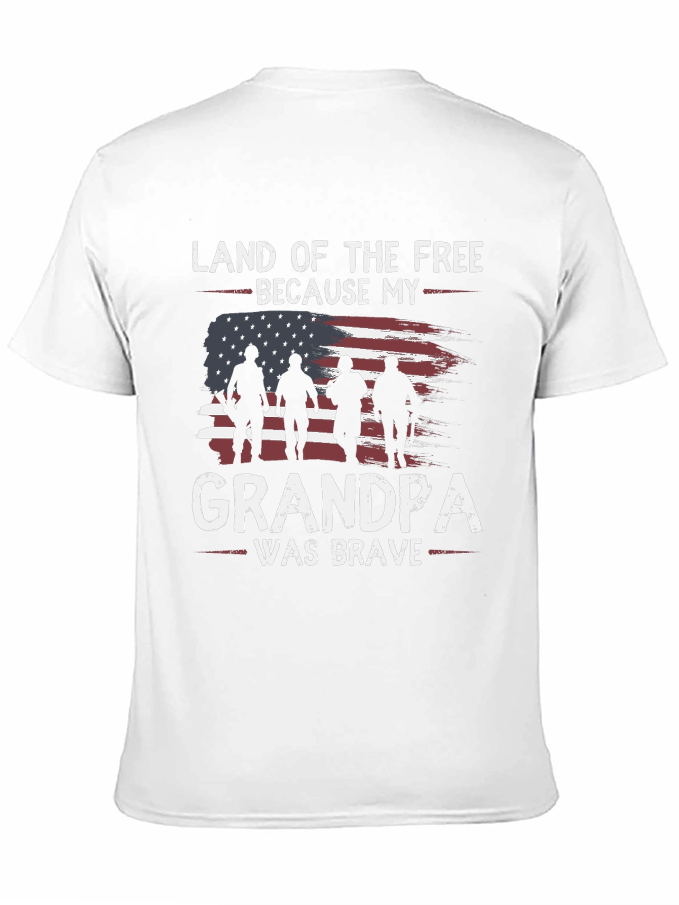 Land of the Free Grandpa Graphic Tee