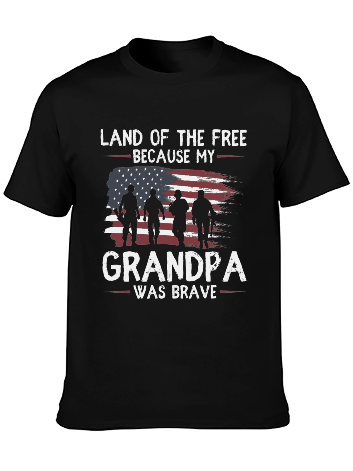 Land of the Free Grandpa Graphic Tee