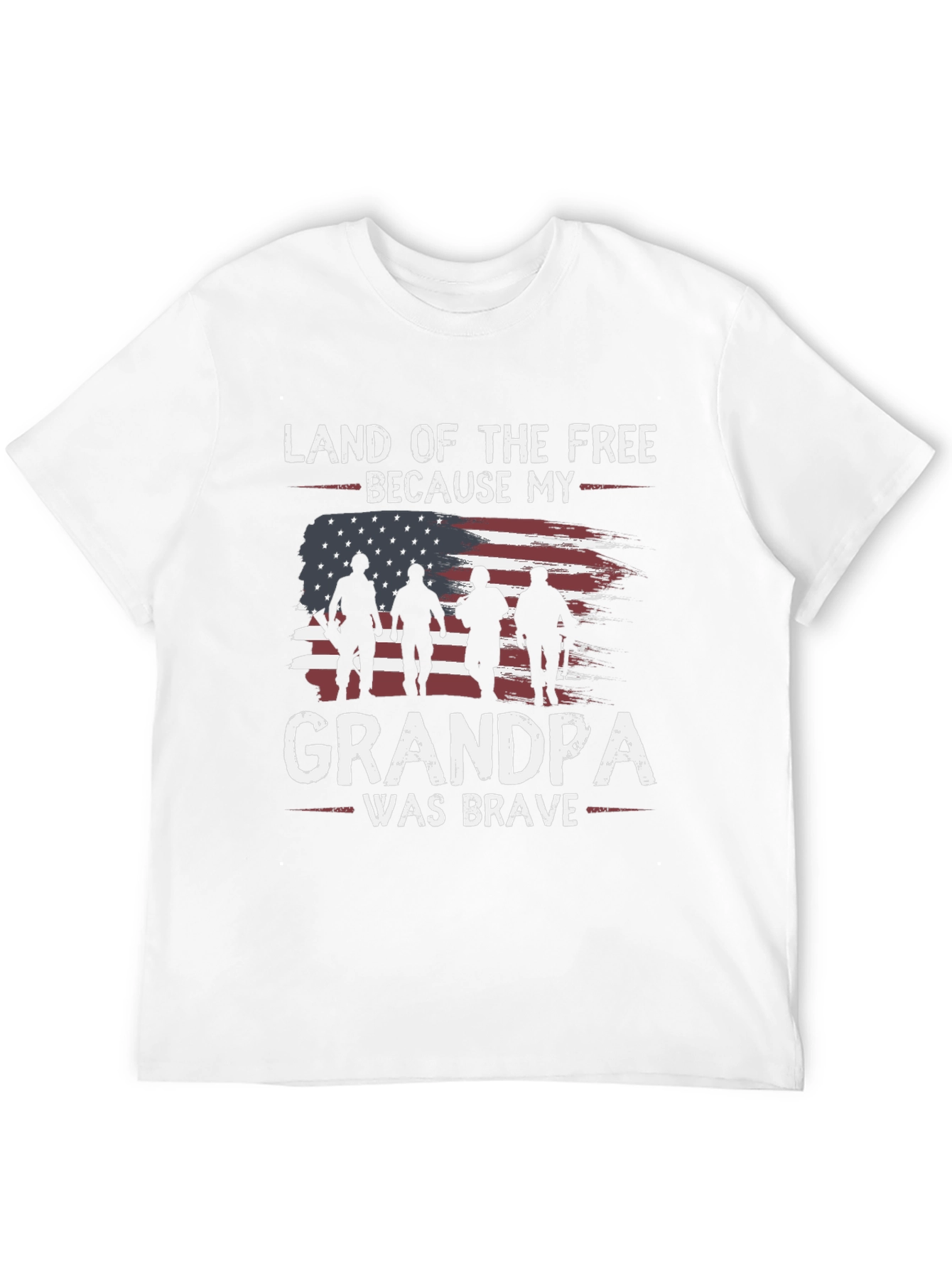 Land of the Free Grandpa Graphic Tee