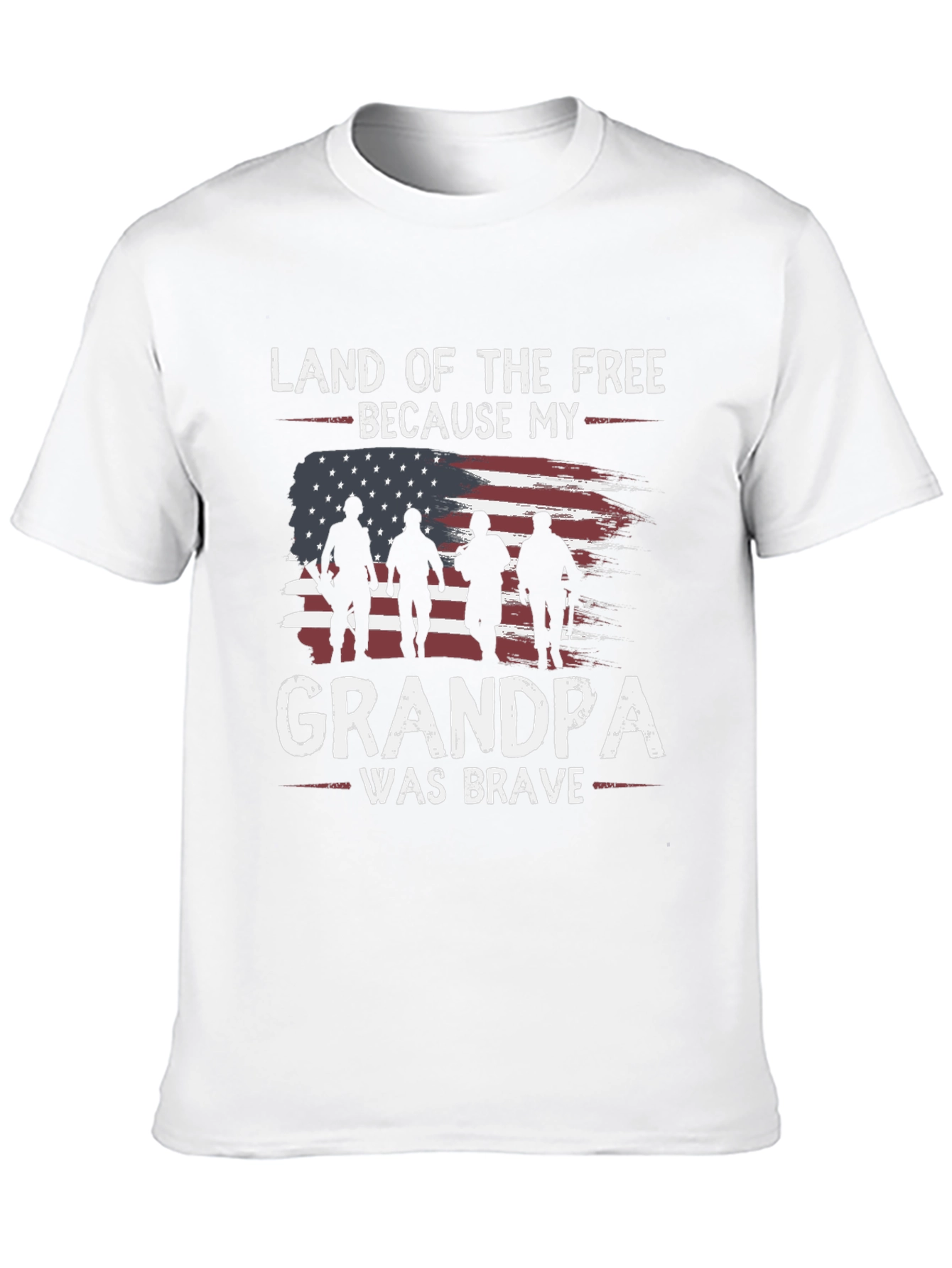 Land of the Free Grandpa Graphic Tee
