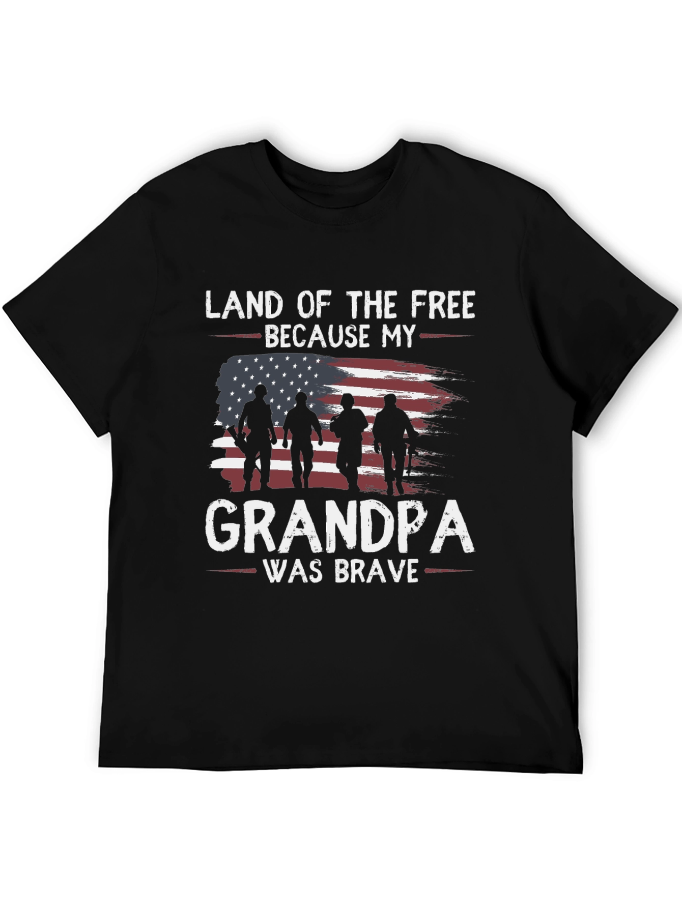 Land of the Free Grandpa Graphic Tee