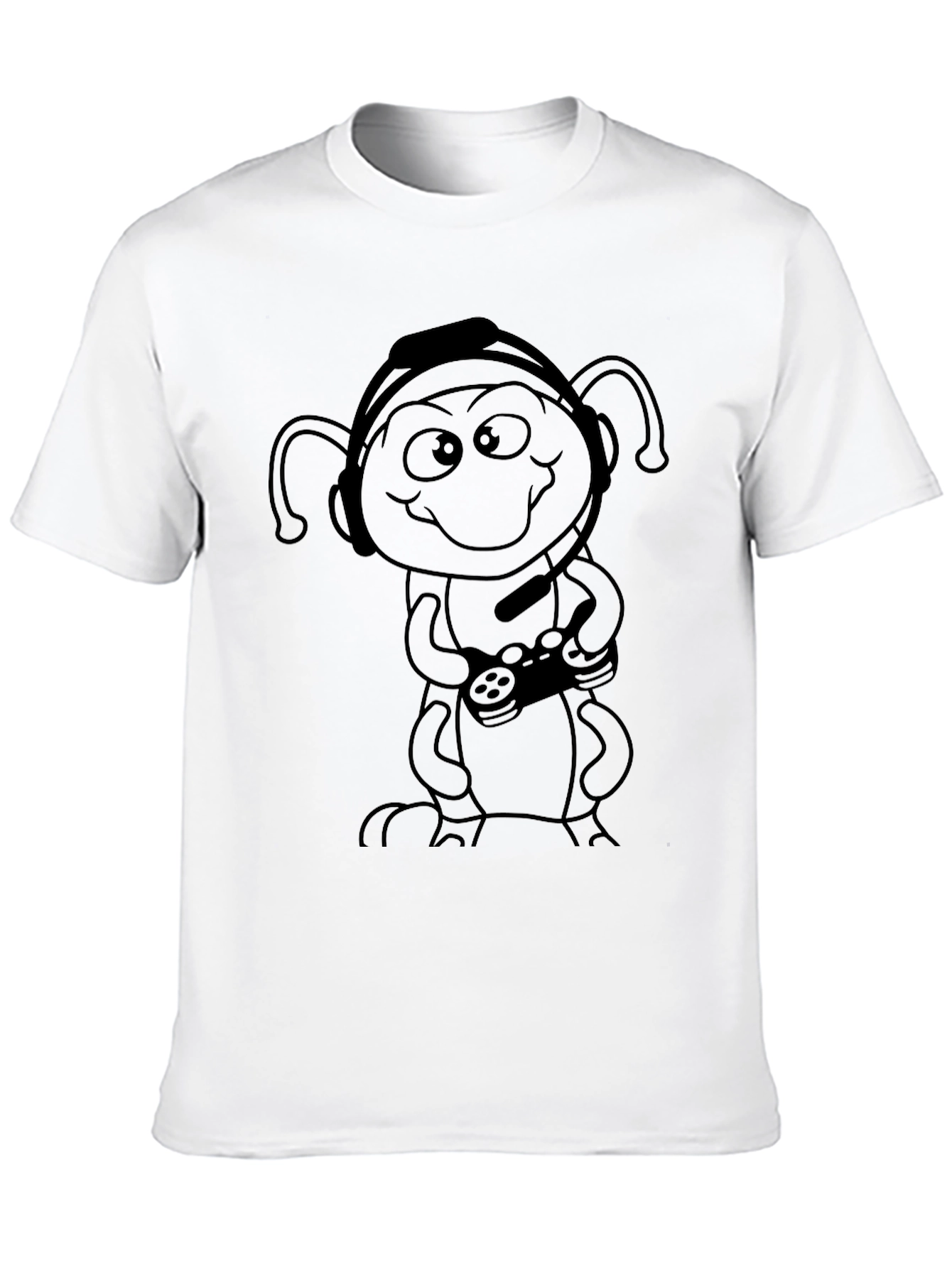 Gamer Alien Black T-Shirt