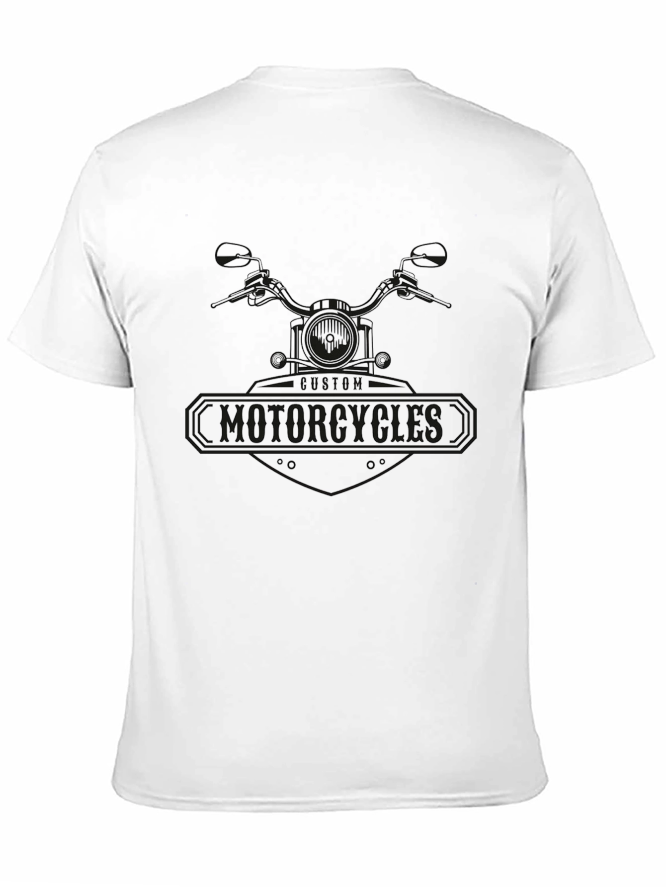Custom Motorcycles Black T-Shirt