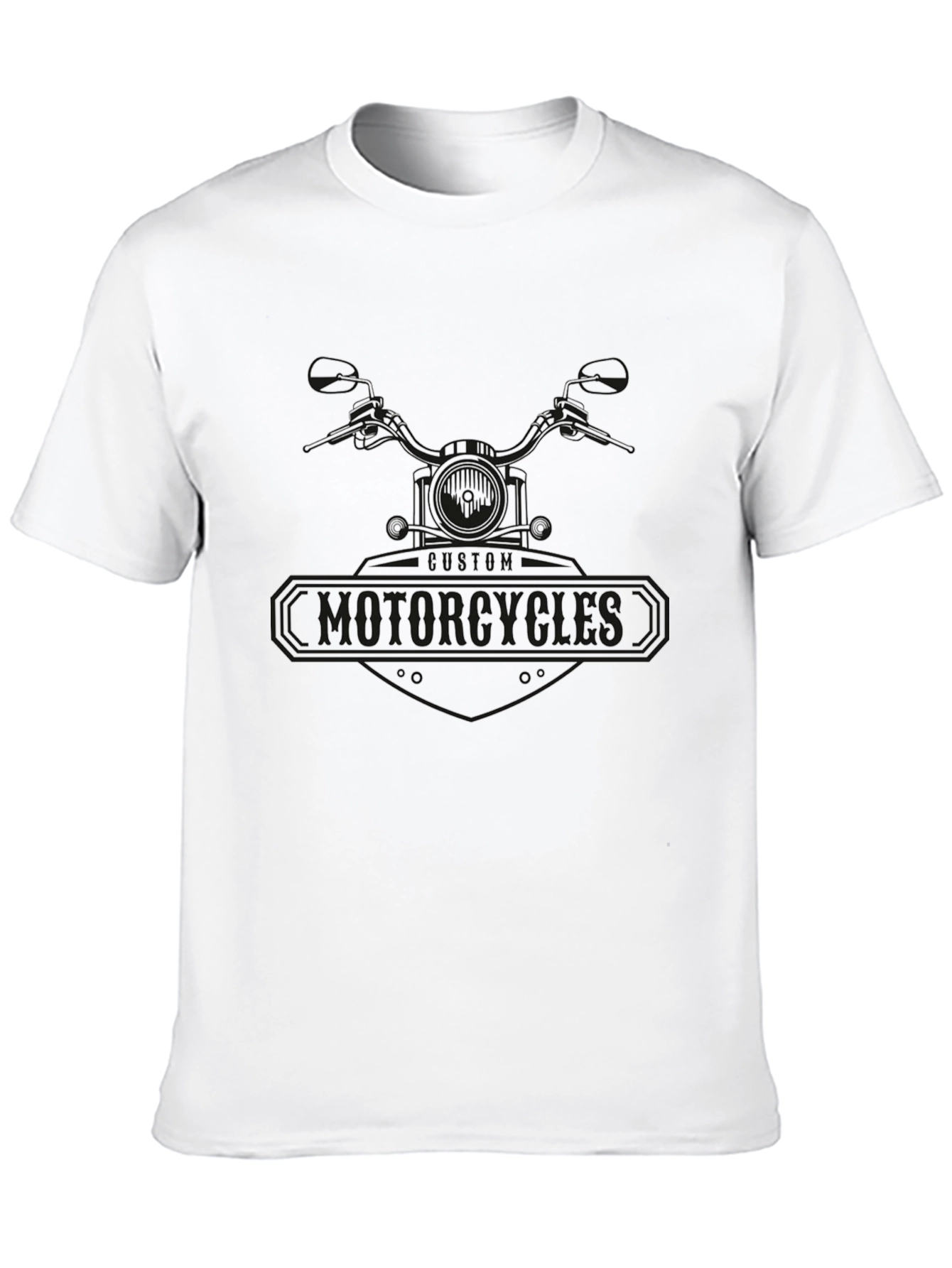 Custom Motorcycles Black T-Shirt