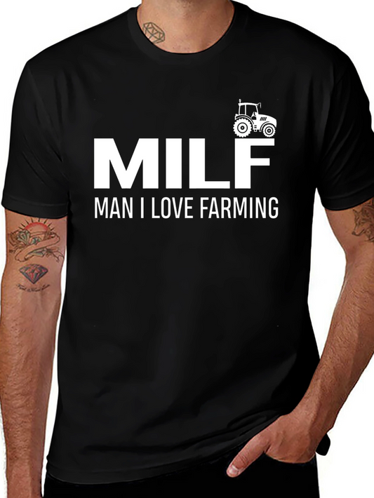 Man I Love Farming Tee - Novelty Tractor Shirt