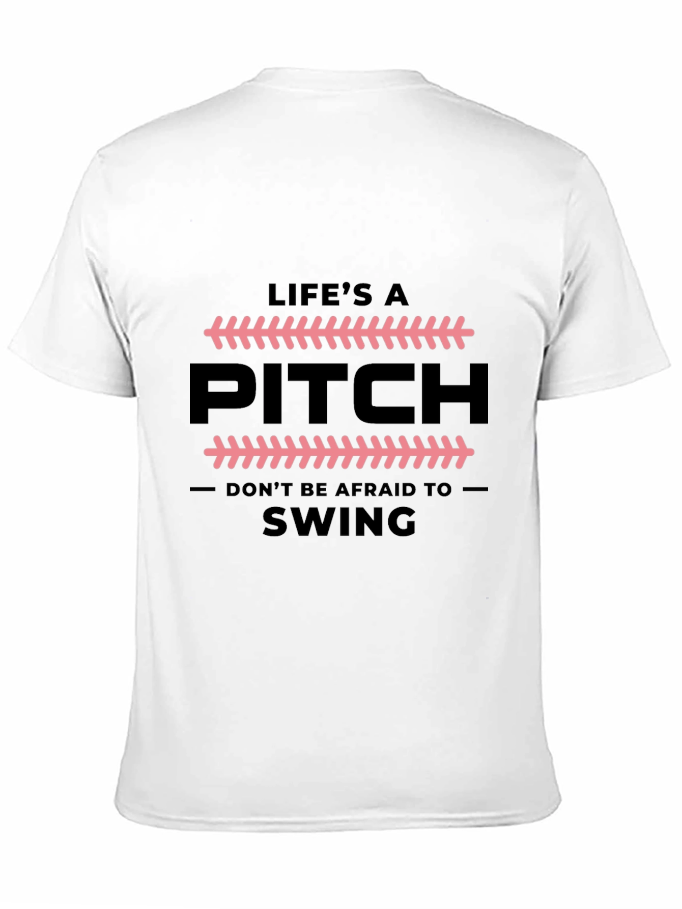 Lifes a Pitch Black Graphic T-Shirt