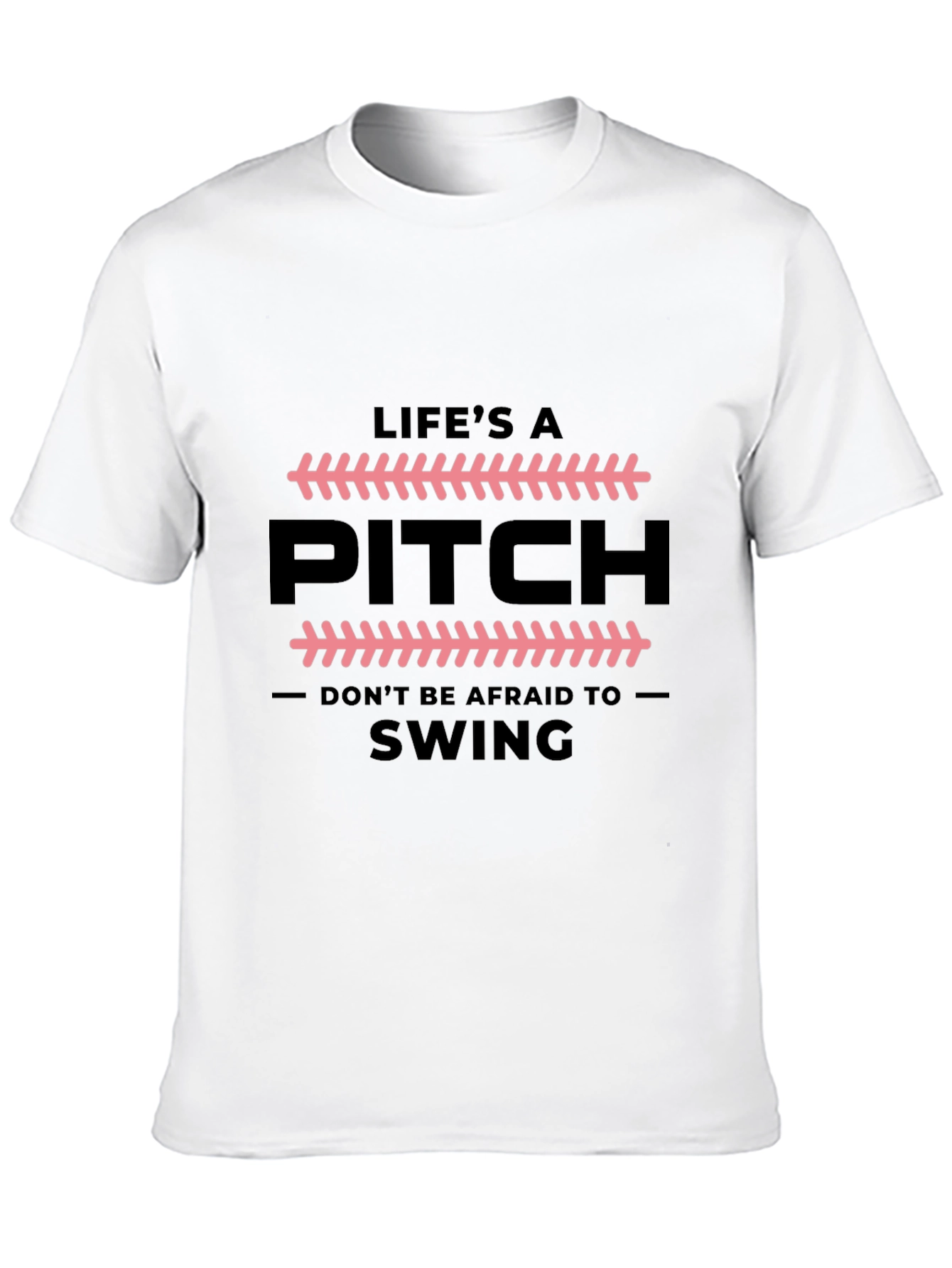 Lifes a Pitch Black Graphic T-Shirt
