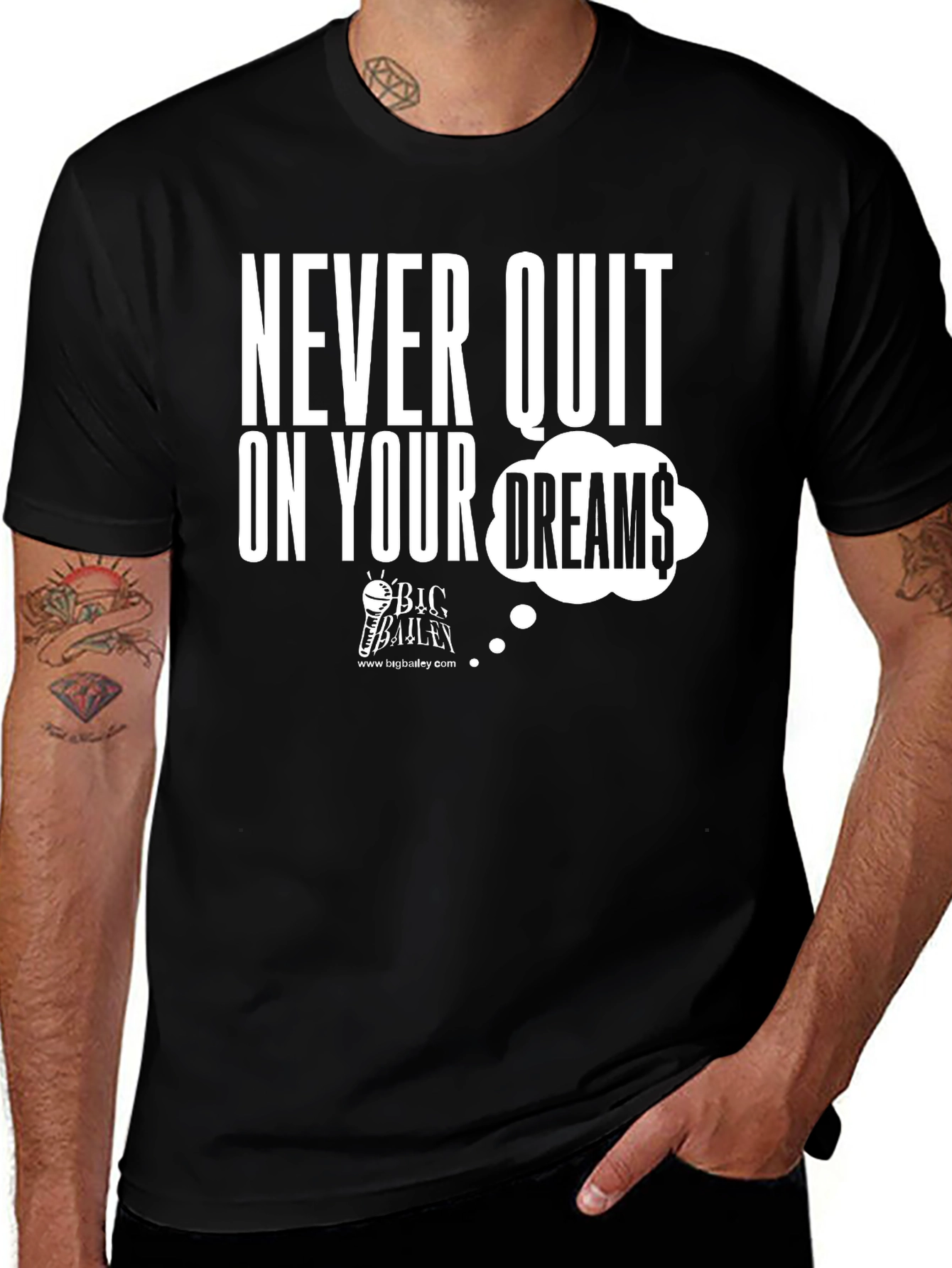 Never Quit On Your Dreams Graphic Tee