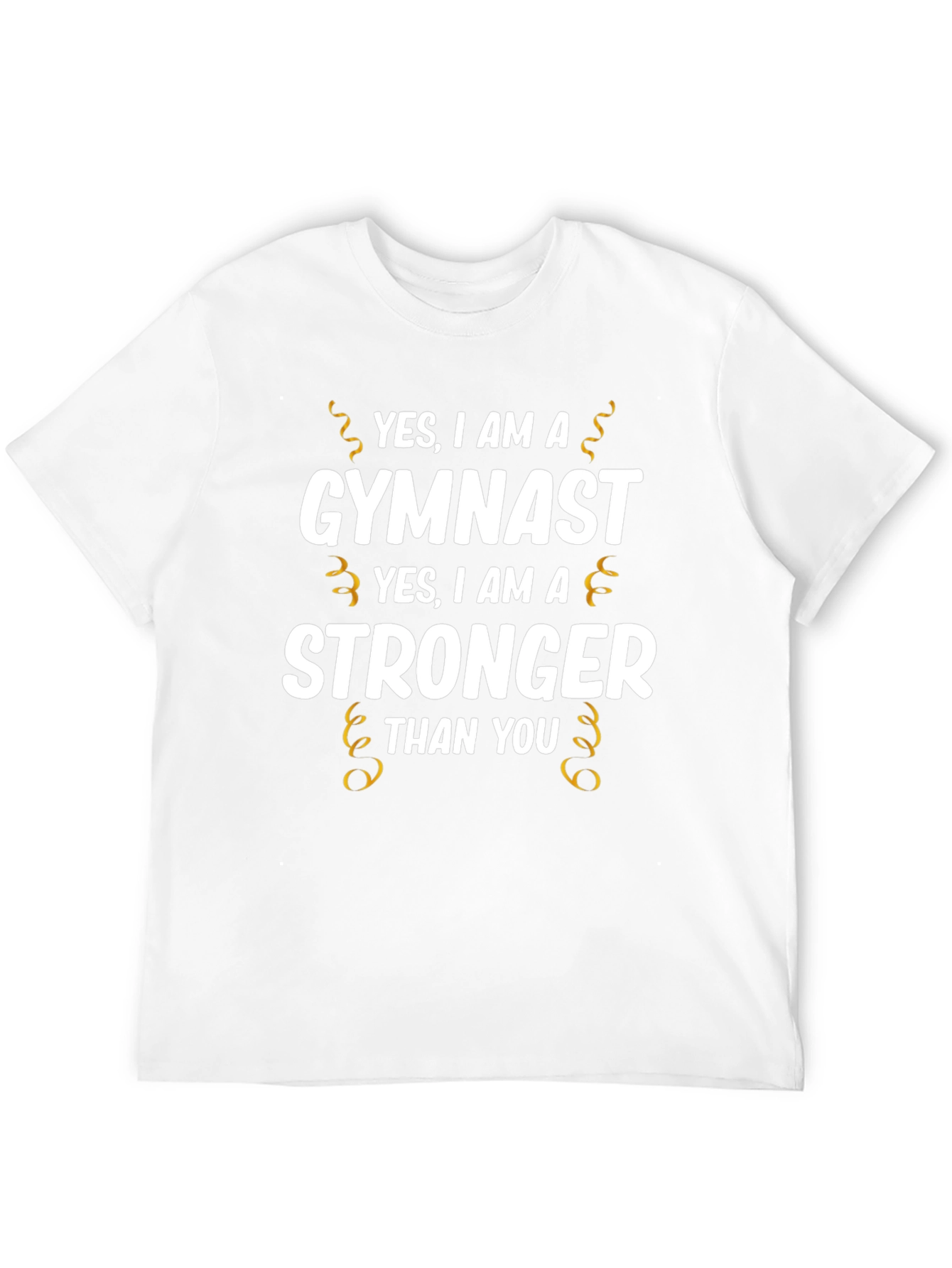 Gymnast Stronger Than You T-Shirt - Black Cotton Tee