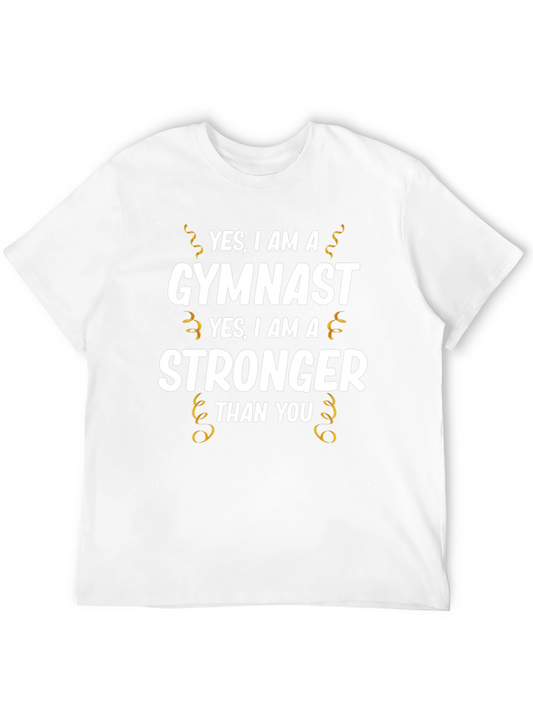 Gymnast Stronger Than You T-Shirt - Black Cotton Tee