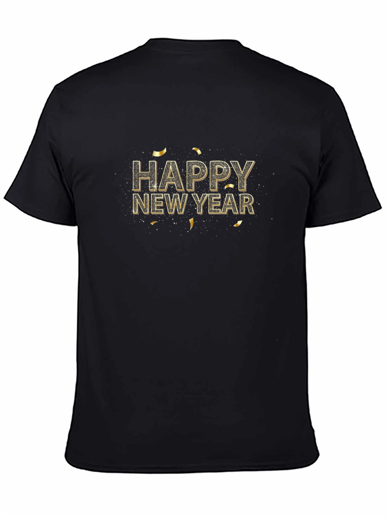Happy New Year Black T-Shirt