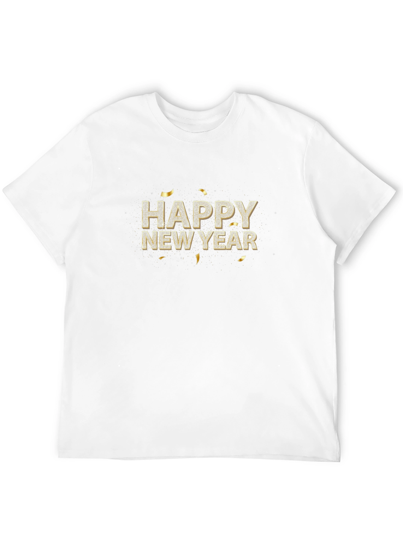 Happy New Year Black T-Shirt