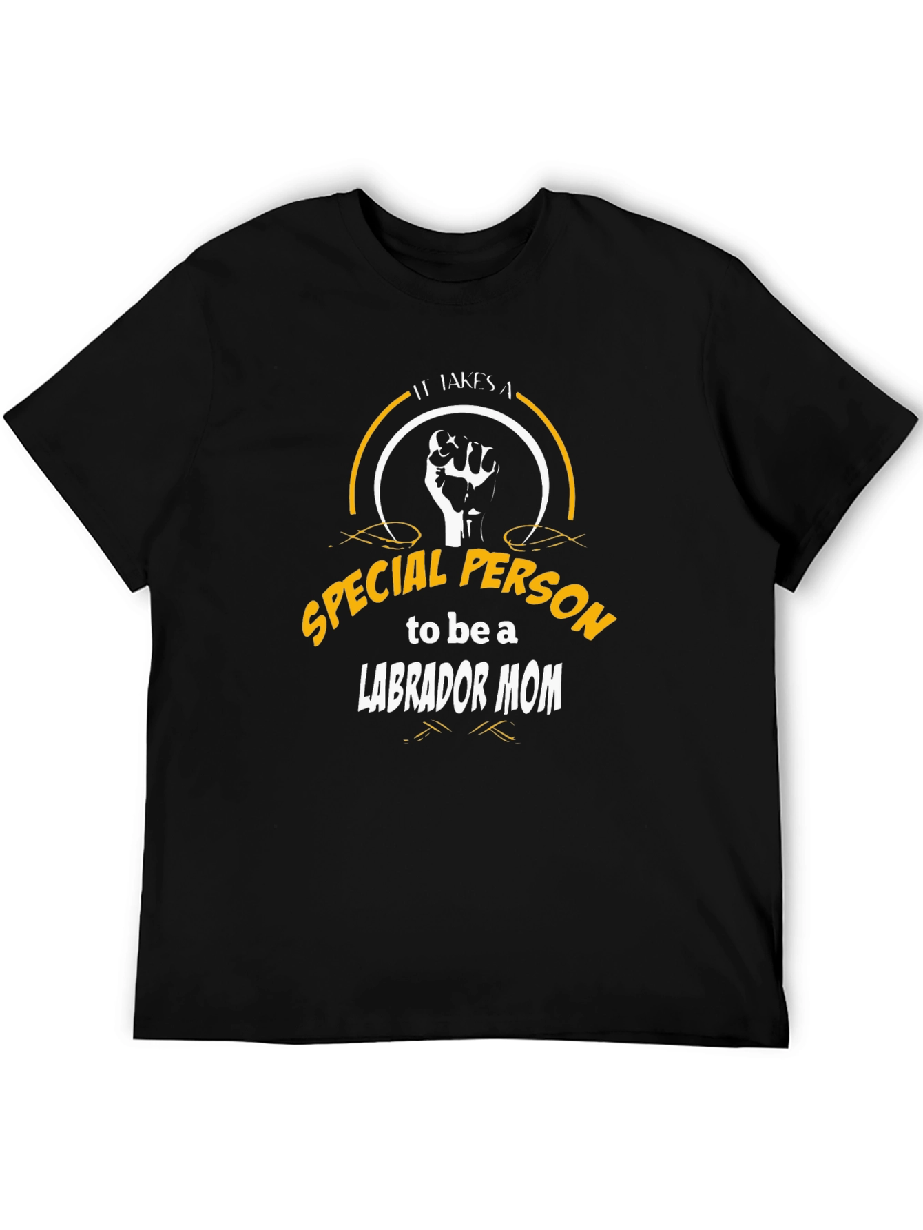 Labrador Mom Special Person Black Tee