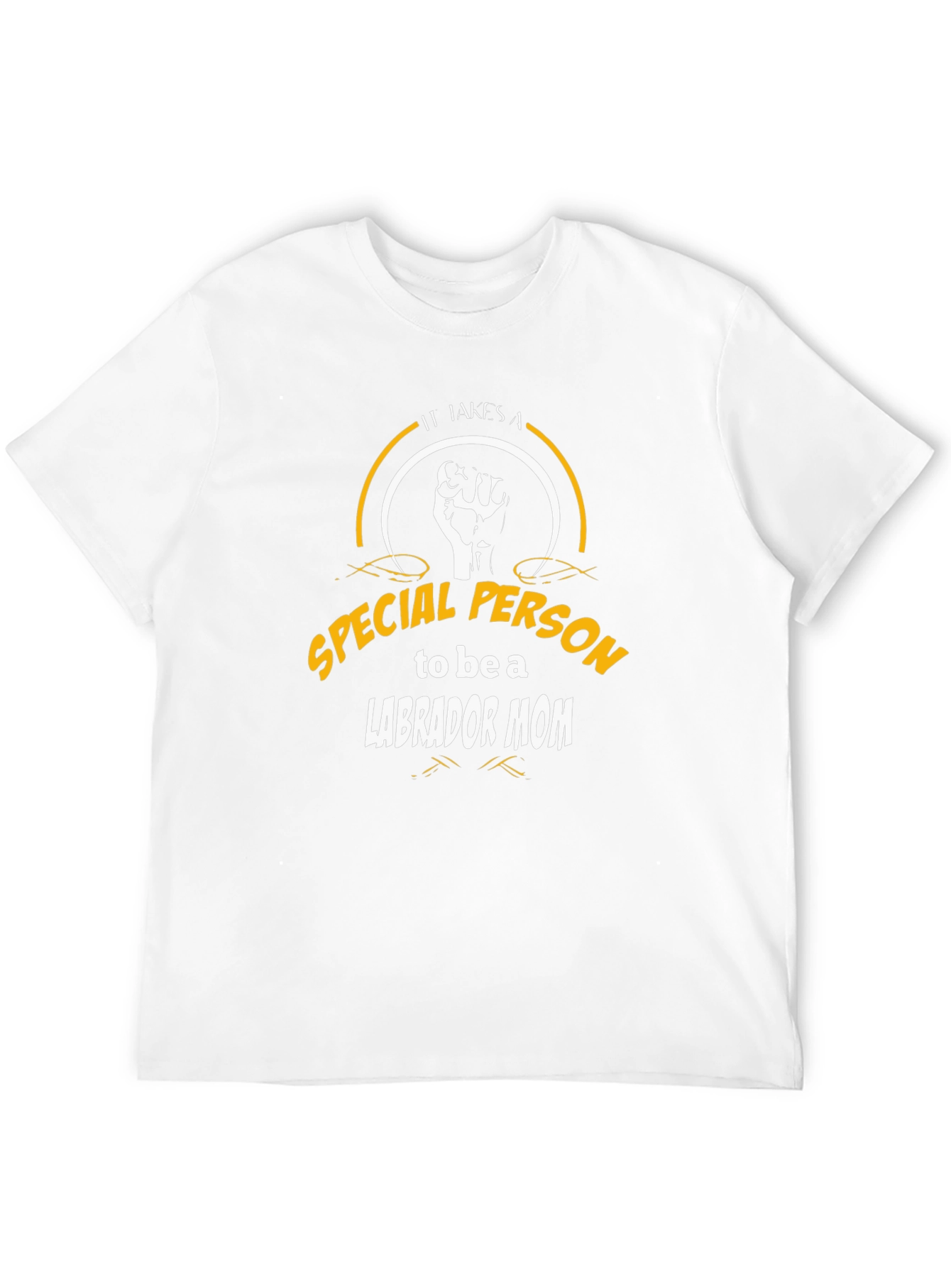 Labrador Mom Special Person Black Tee