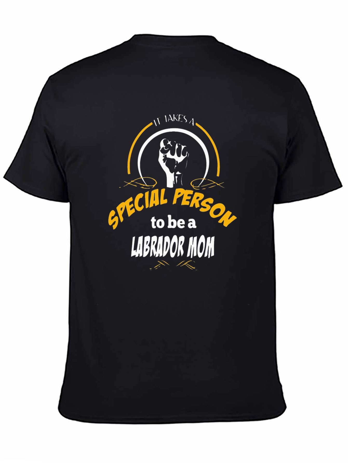 Labrador Mom Special Person Black Tee