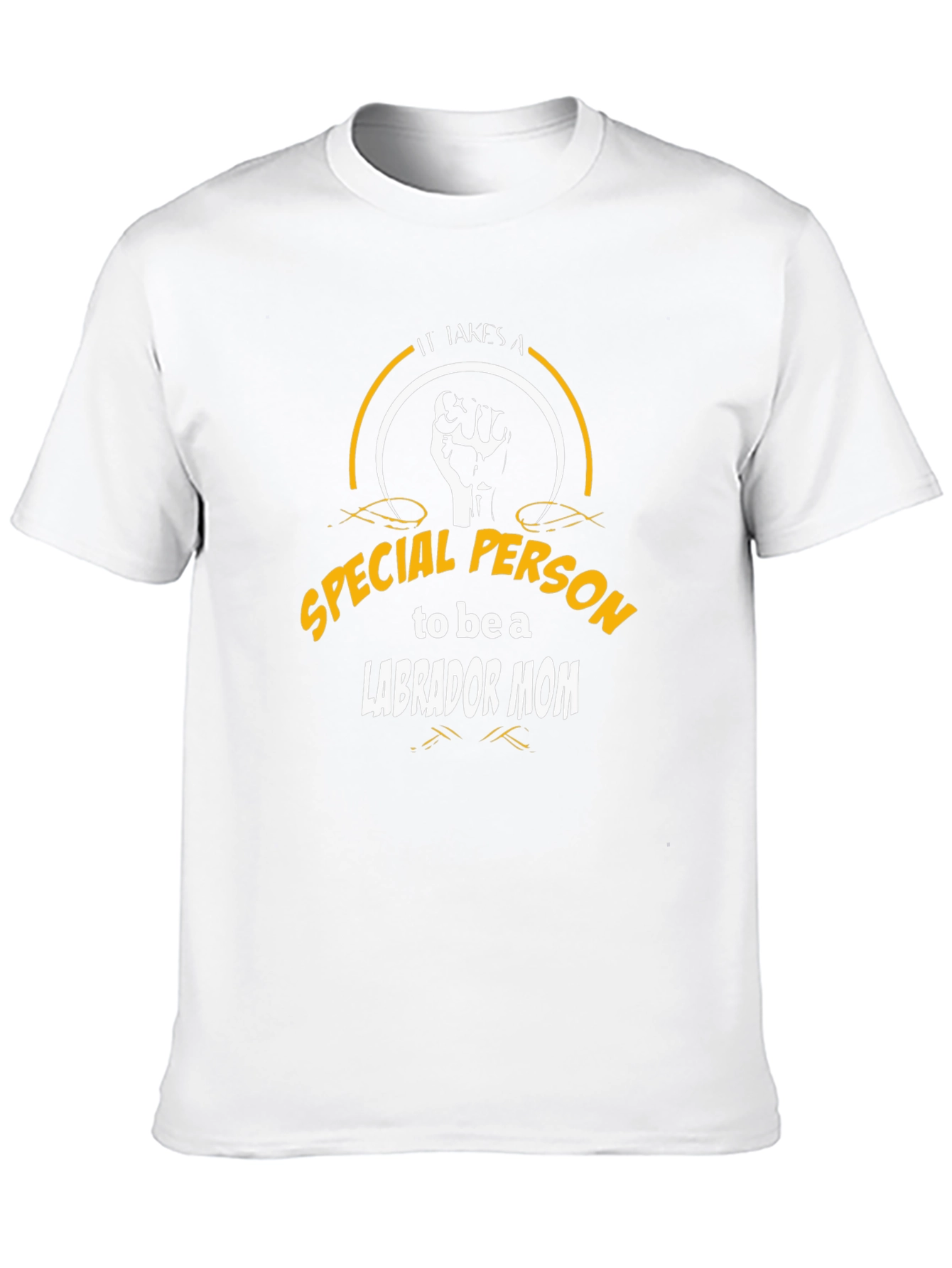 Labrador Mom Special Person Black Tee