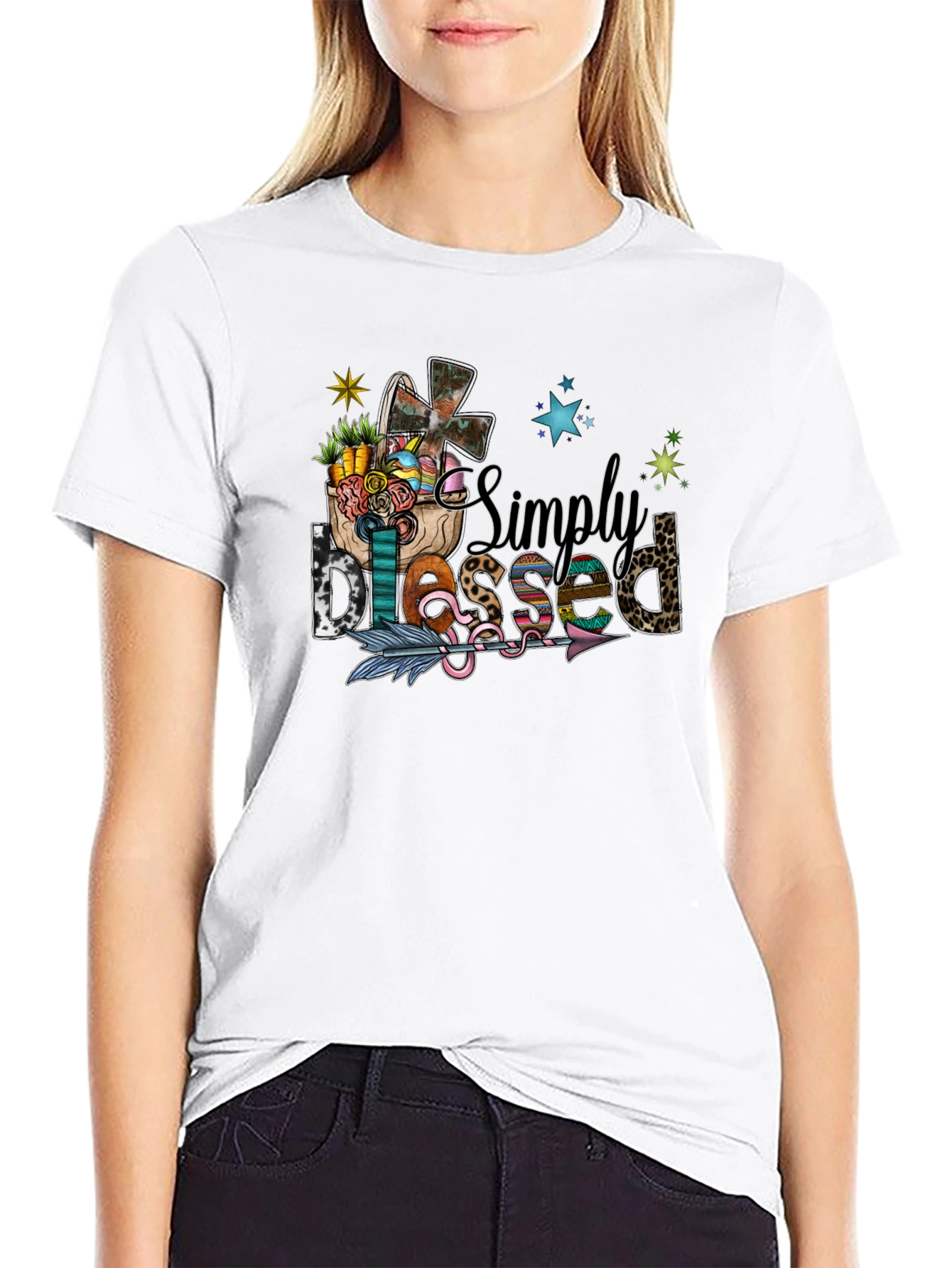 Simply Blessed Easter T-Shirt