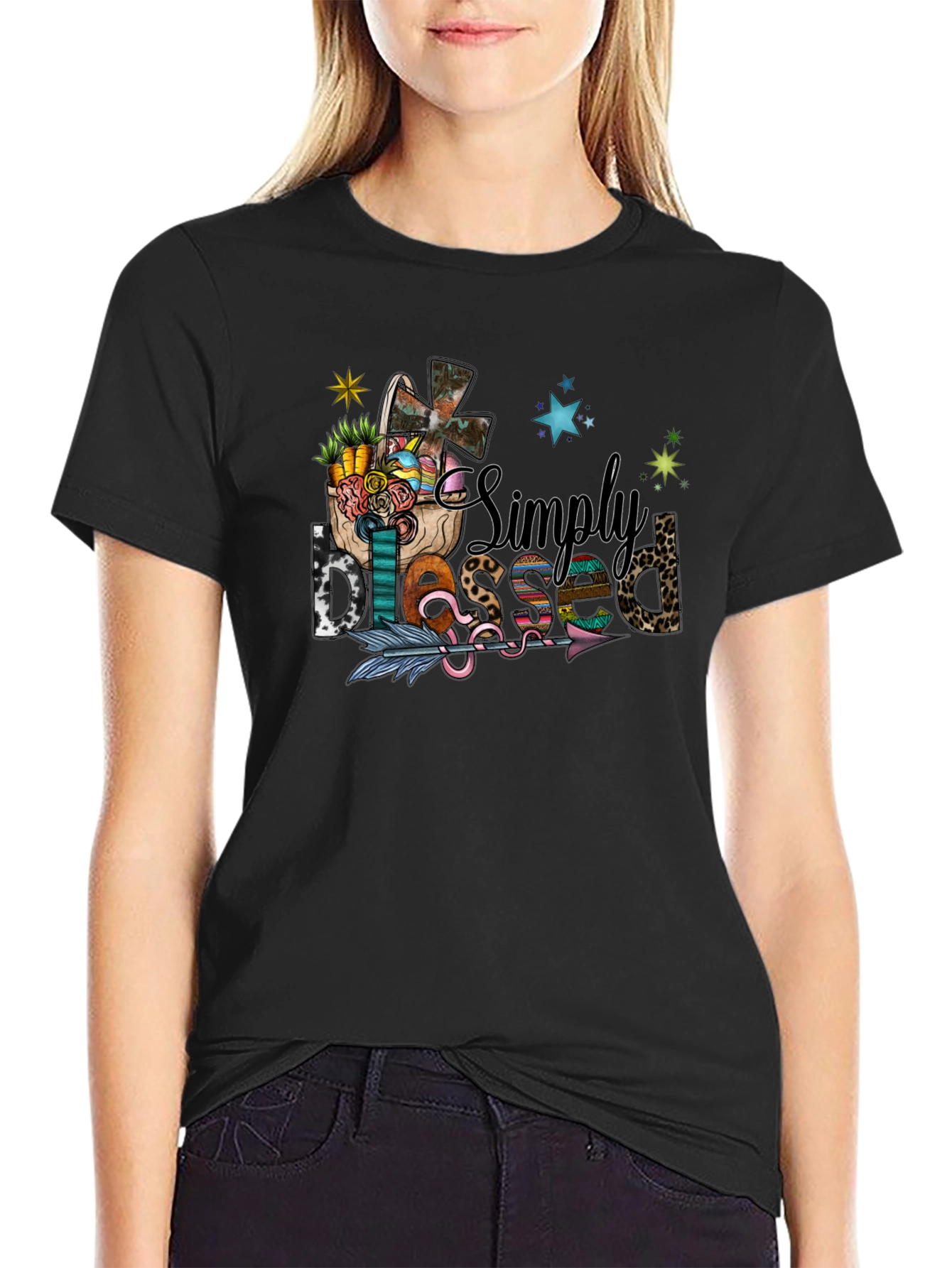 Simply Blessed Easter T-Shirt