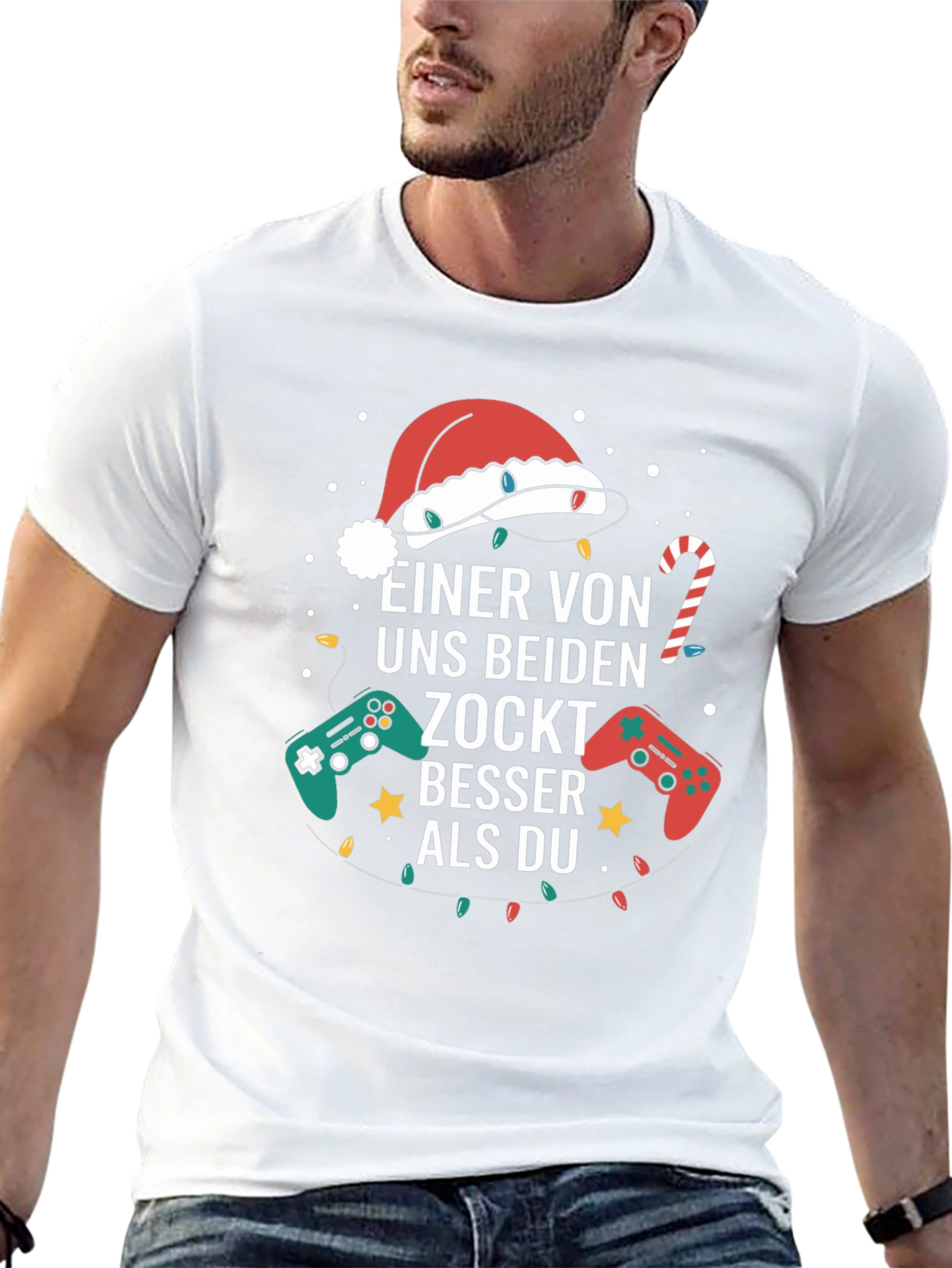 Gamer Christmas T-Shirt - Zockt Besser als Du!