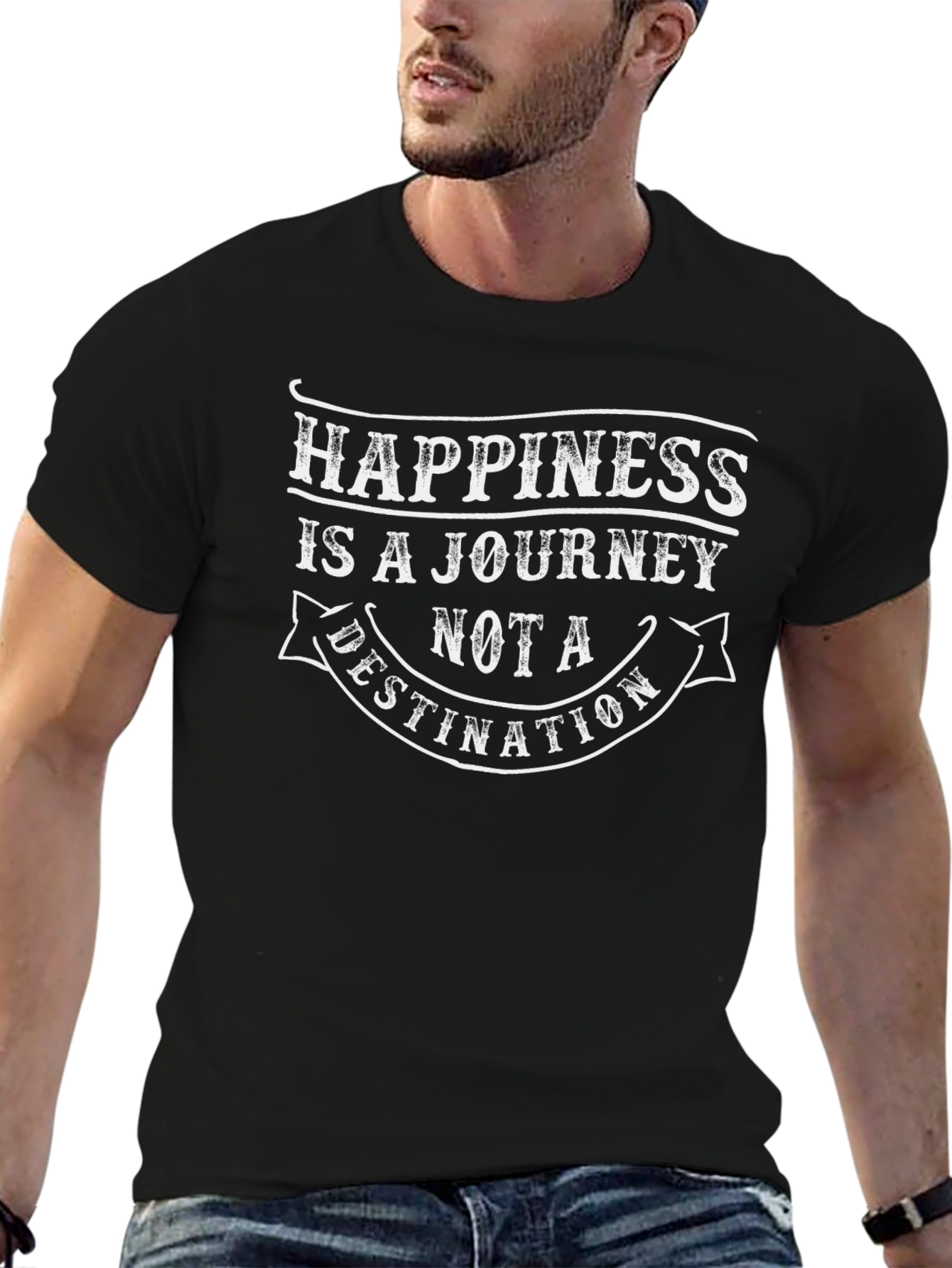 Happiness is a Journey Graphic T-Shirt