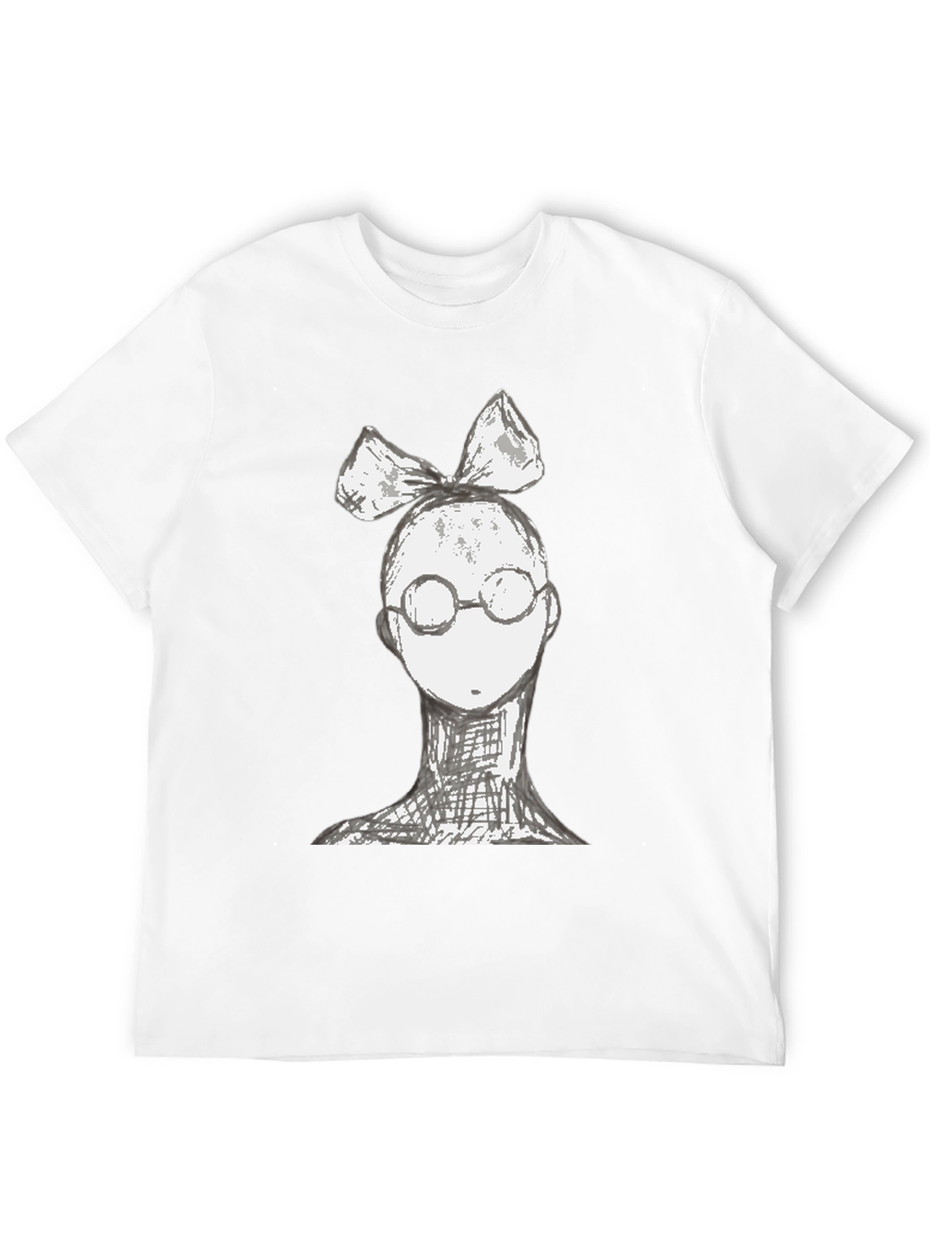 Whimsical Character Tee - Black Cotton Blend