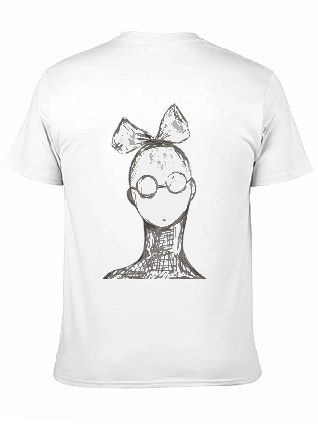 Whimsical Character Tee - Black Cotton Blend