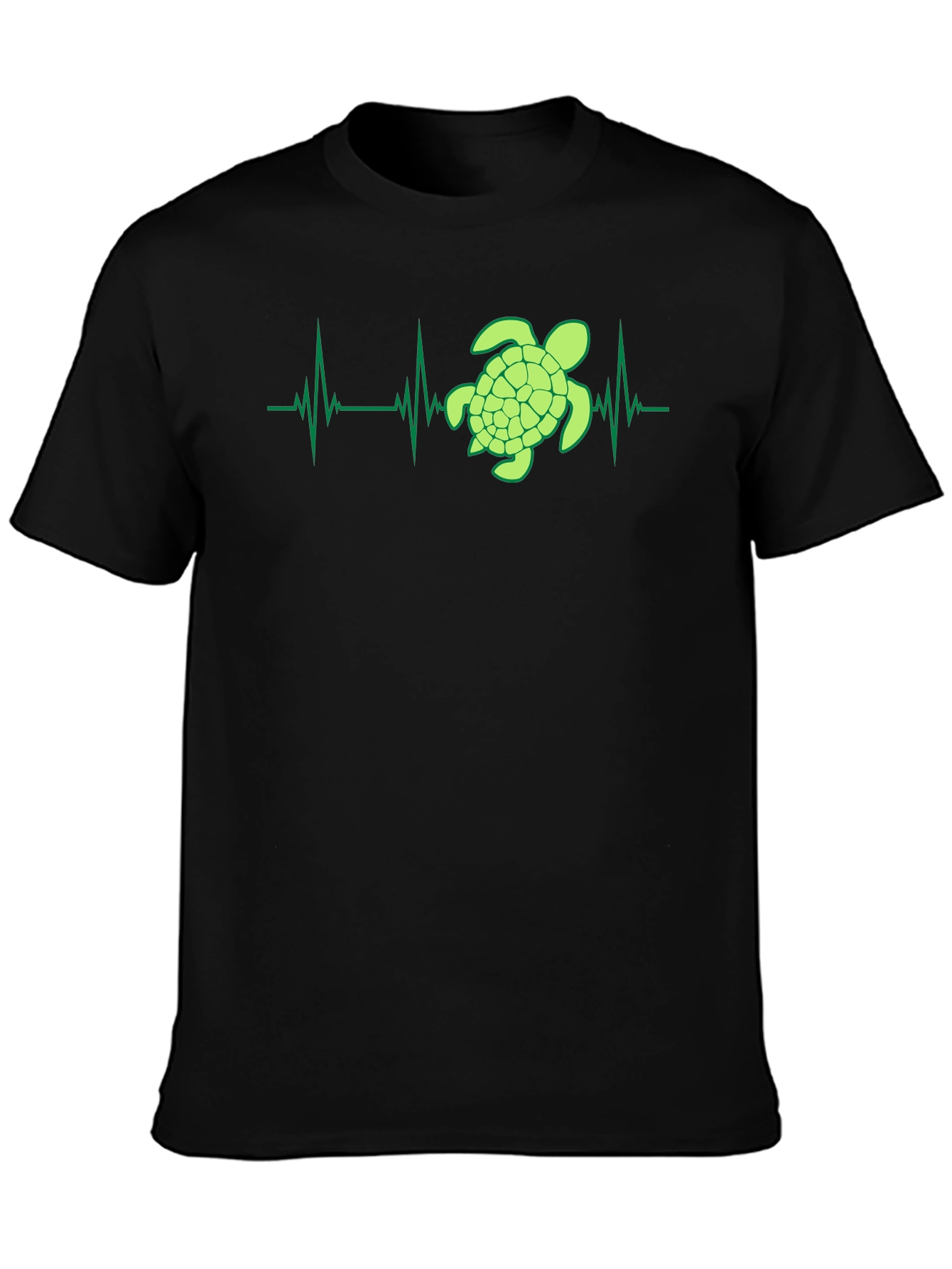Turtle Heartbeat Graphic Tee - Eco-Friendly Style