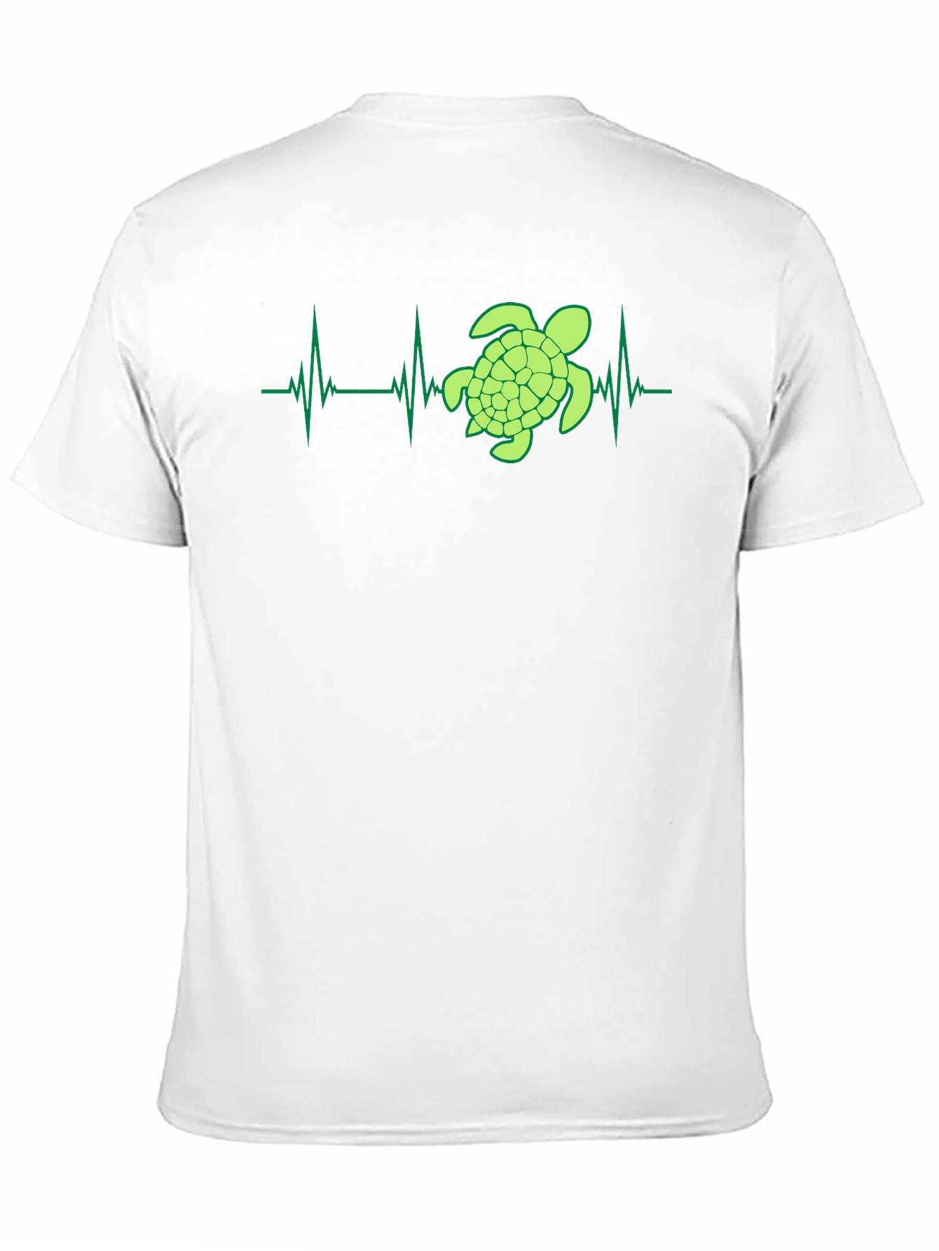 Turtle Heartbeat Graphic Tee - Eco-Friendly Style