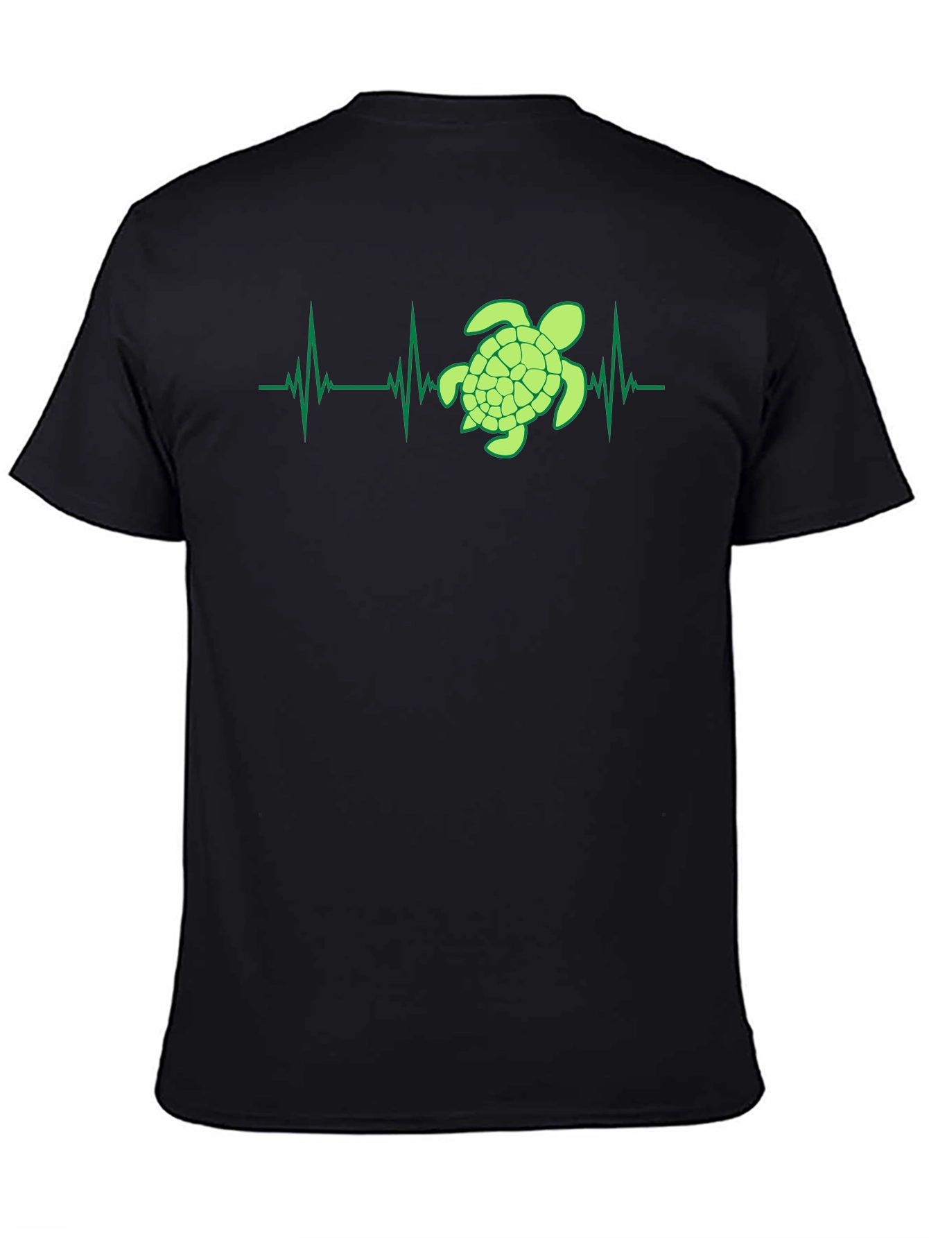 Turtle Heartbeat Graphic Tee - Eco-Friendly Style
