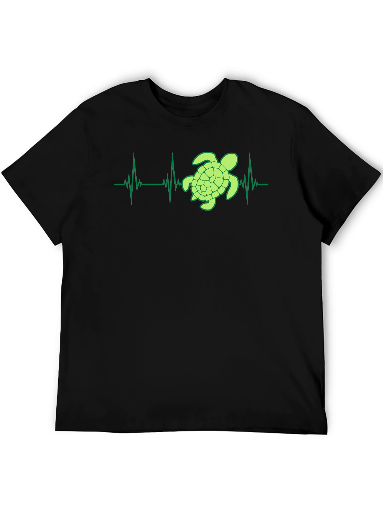 Turtle Heartbeat Graphic Tee - Eco-Friendly Style