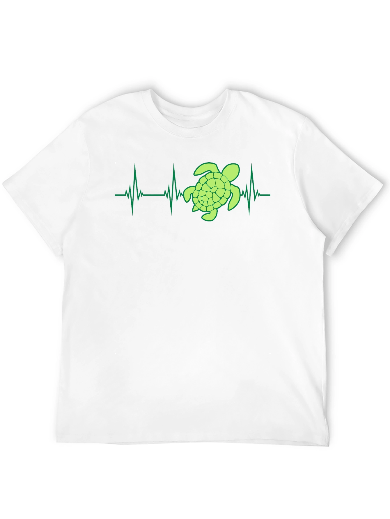 Turtle Heartbeat Graphic Tee - Eco-Friendly Style
