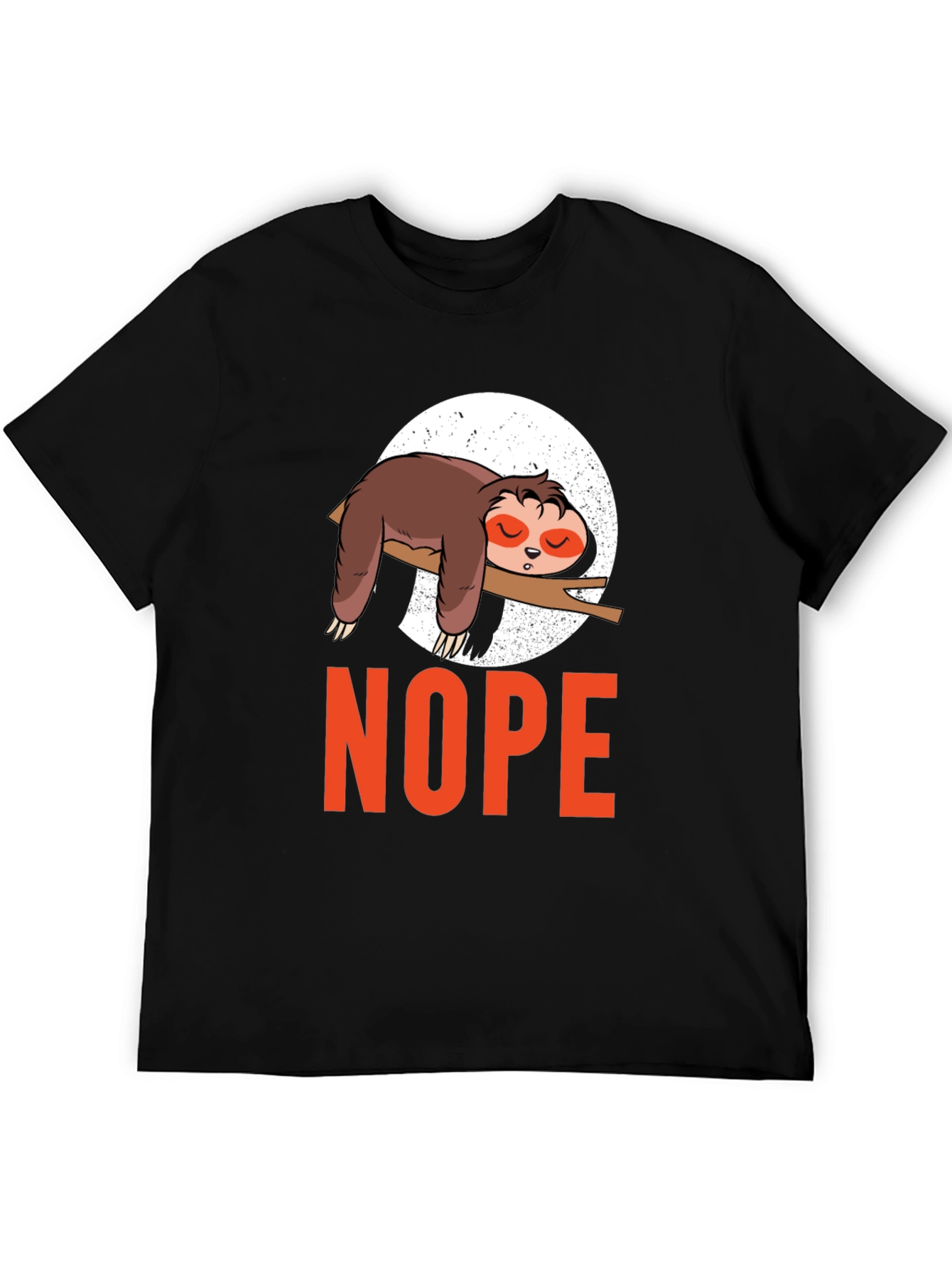 Nope Sloth T-Shirt - Lazy Day Comfort