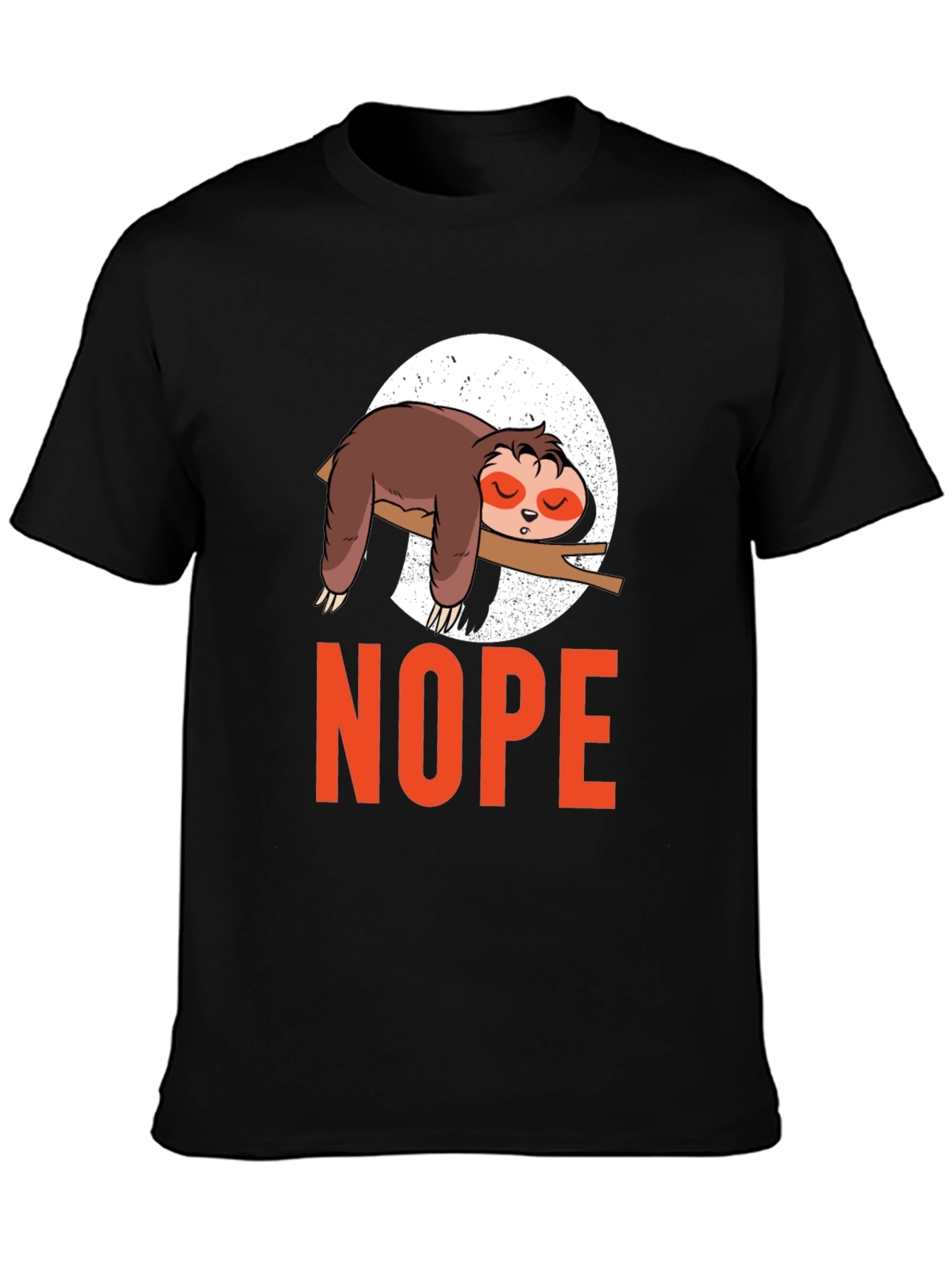 Nope Sloth T-Shirt - Lazy Day Comfort