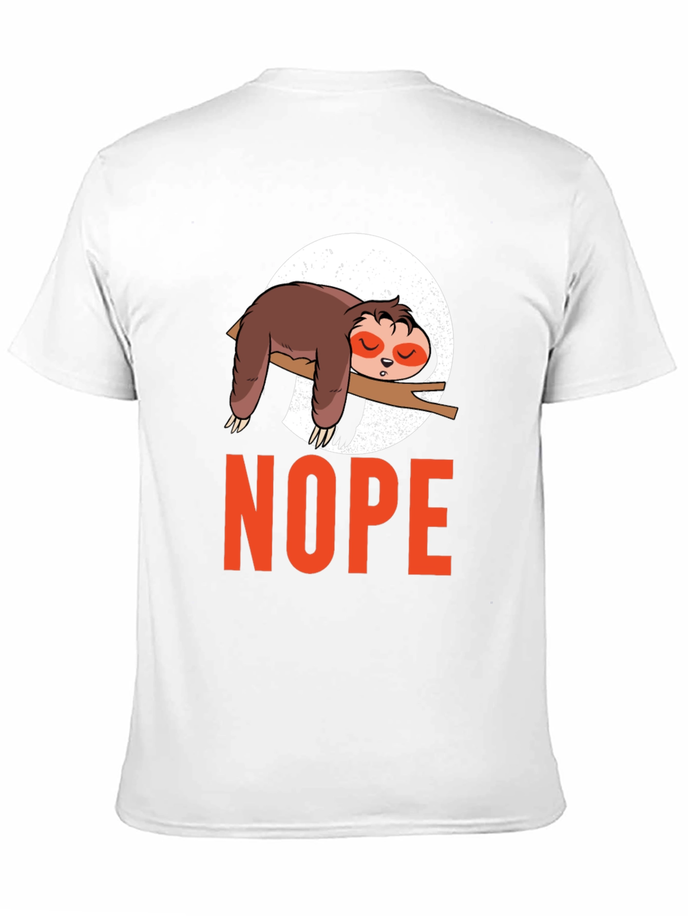 Nope Sloth T-Shirt - Lazy Day Comfort