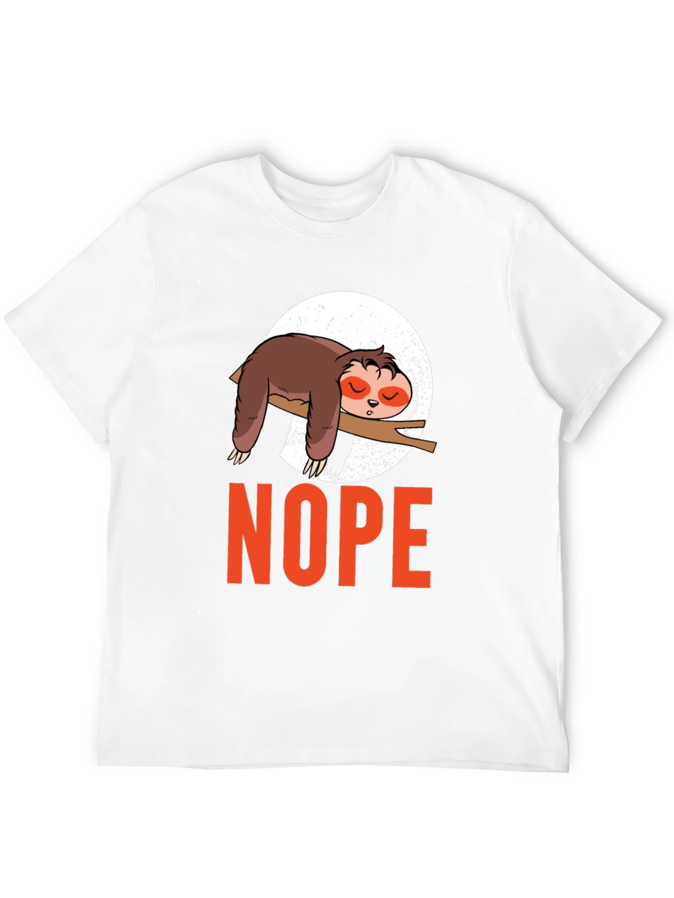 Nope Sloth T-Shirt - Lazy Day Comfort