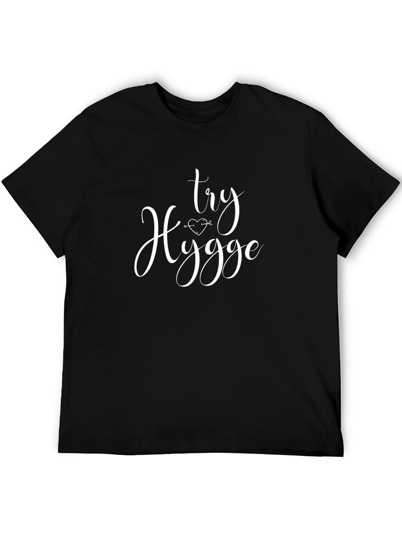 Try Hygge Graphic Tee - Black Short Sleeve