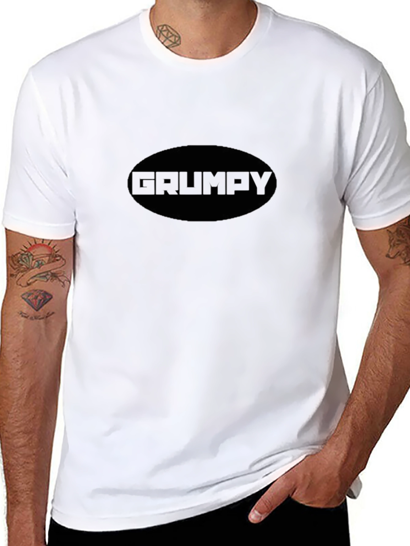 Grumpy Graphic Tee - Mens Black Short Sleeve