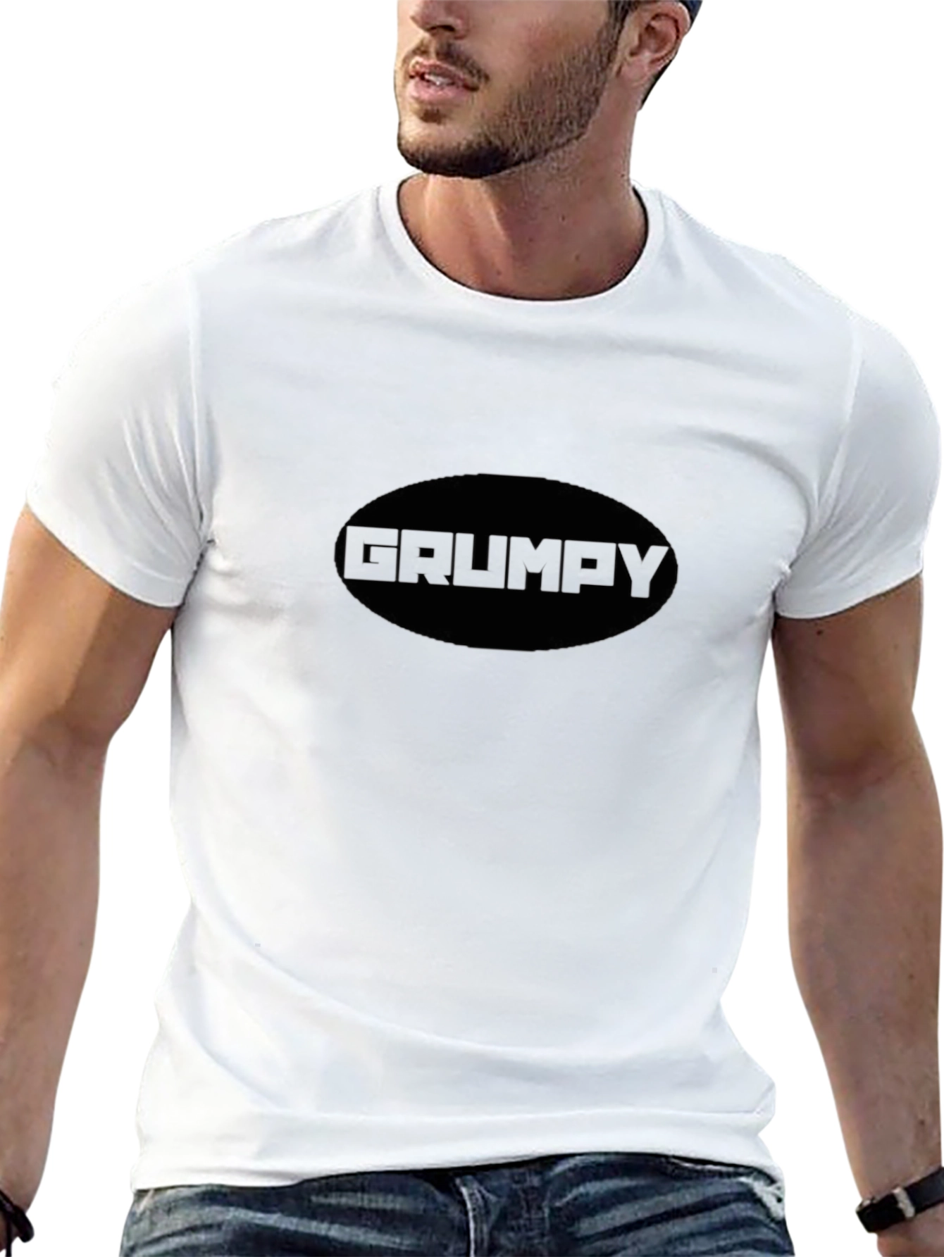 Grumpy Graphic Tee - Mens Black Short Sleeve