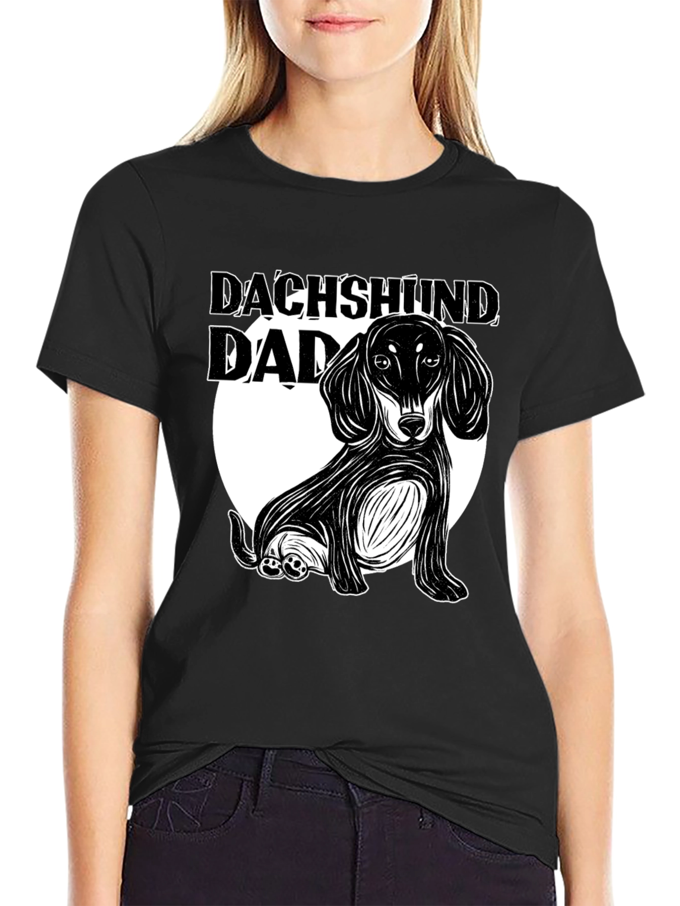 Dachshund Dad Graphic T-Shirt