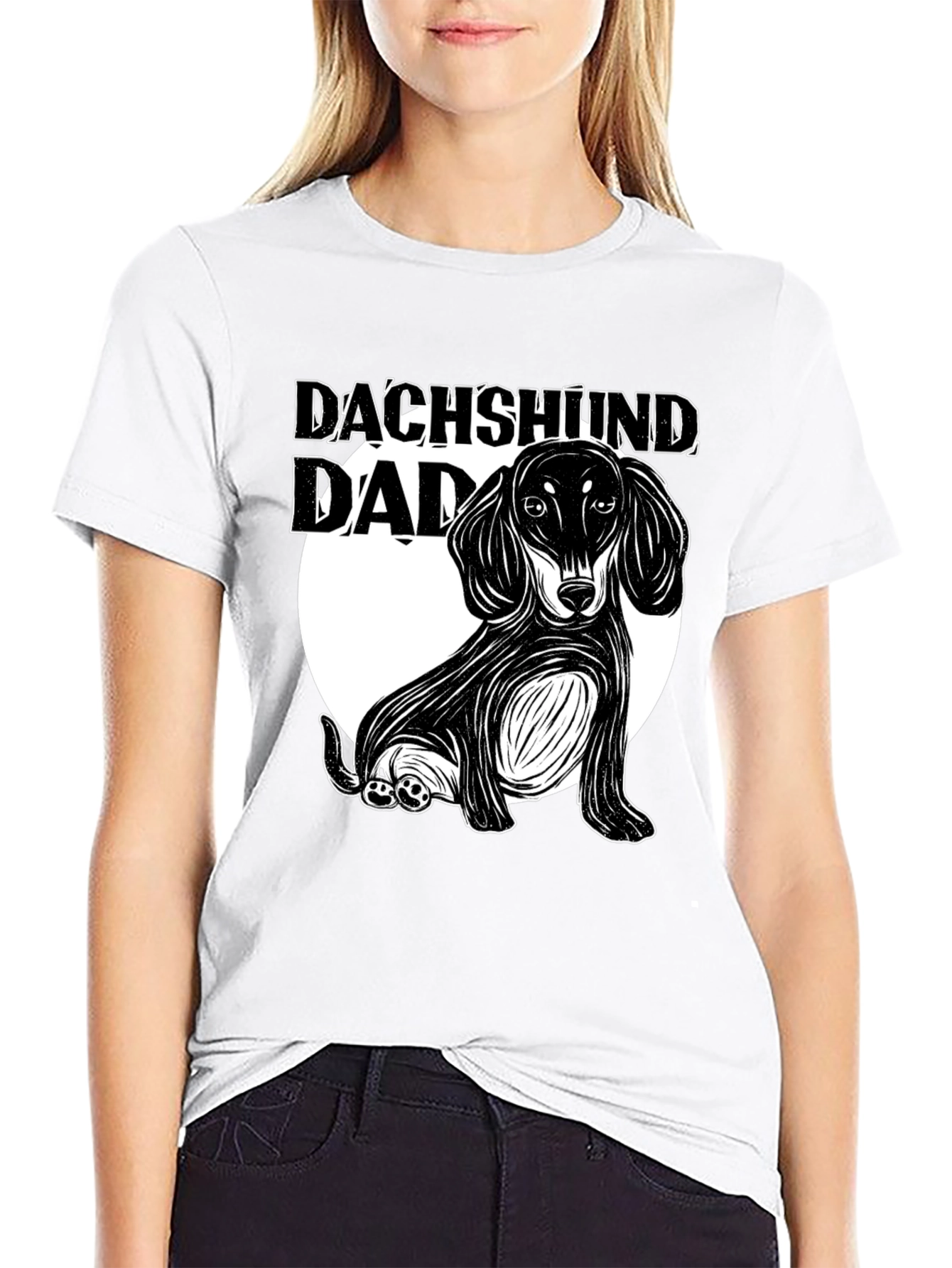 Dachshund Dad Graphic T-Shirt
