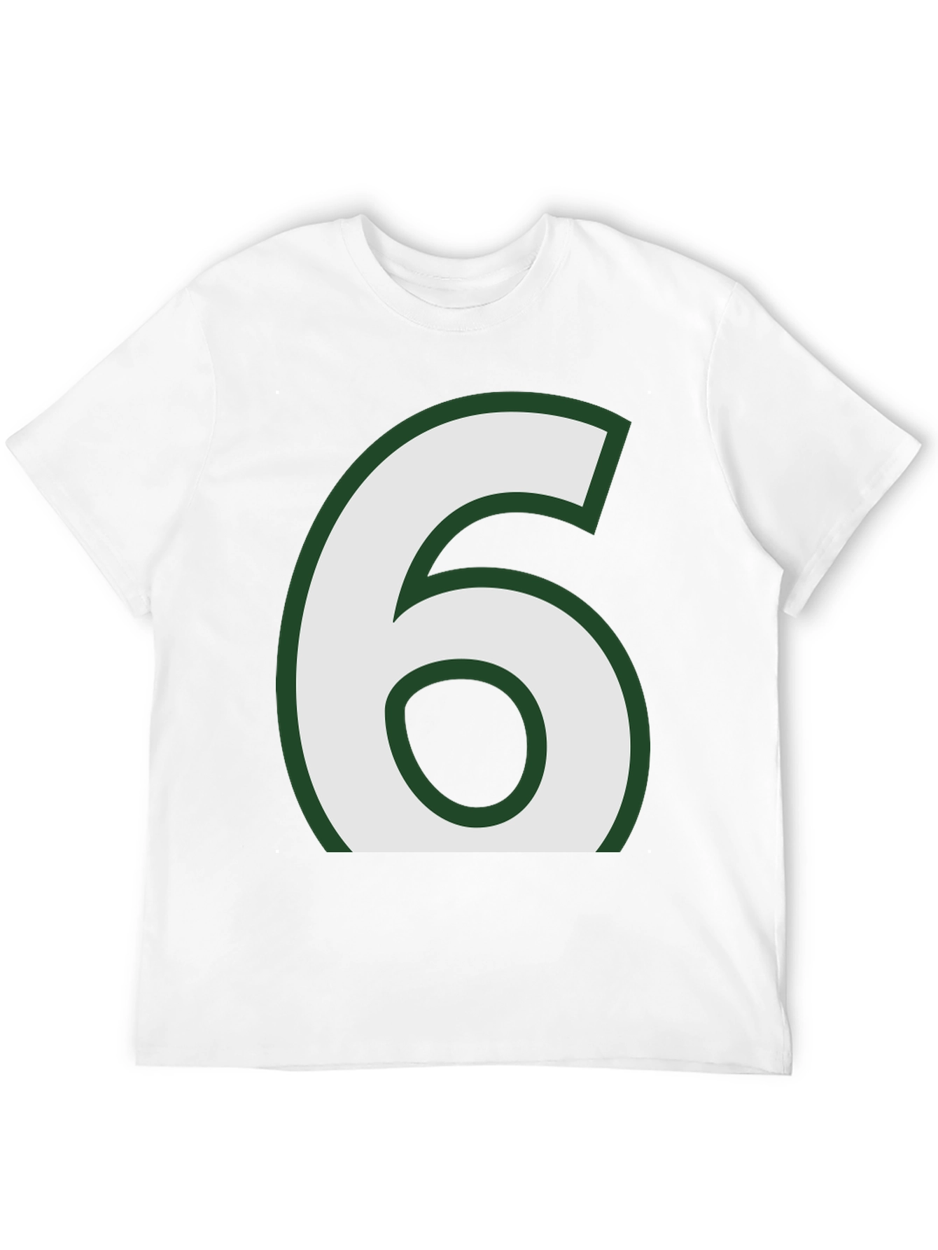 Number 6 Graphic Tee - Black Cotton Blend