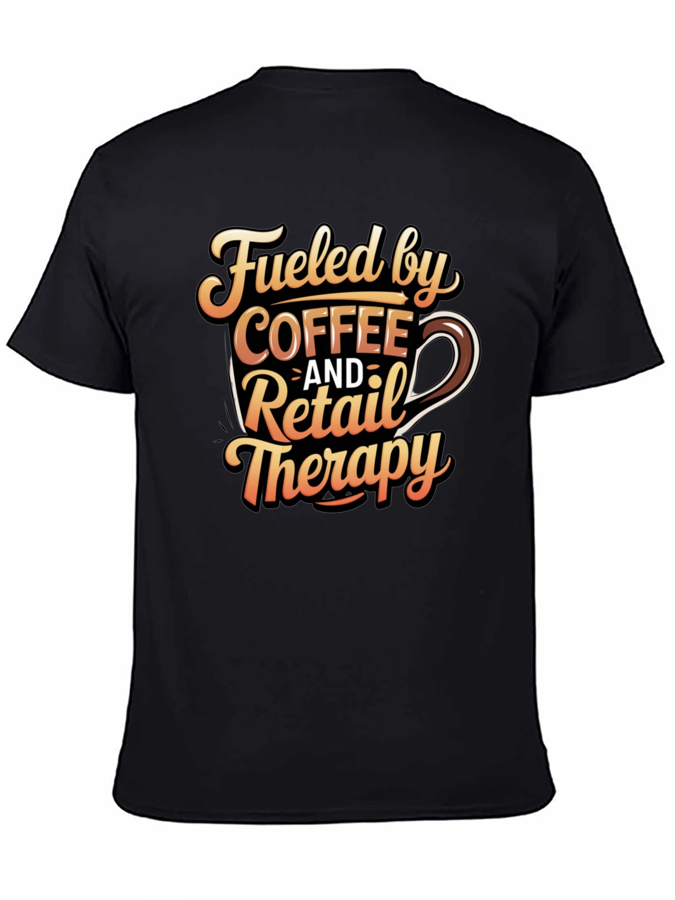 Fueled by Coffee & Retail Therapy Graphic Tee