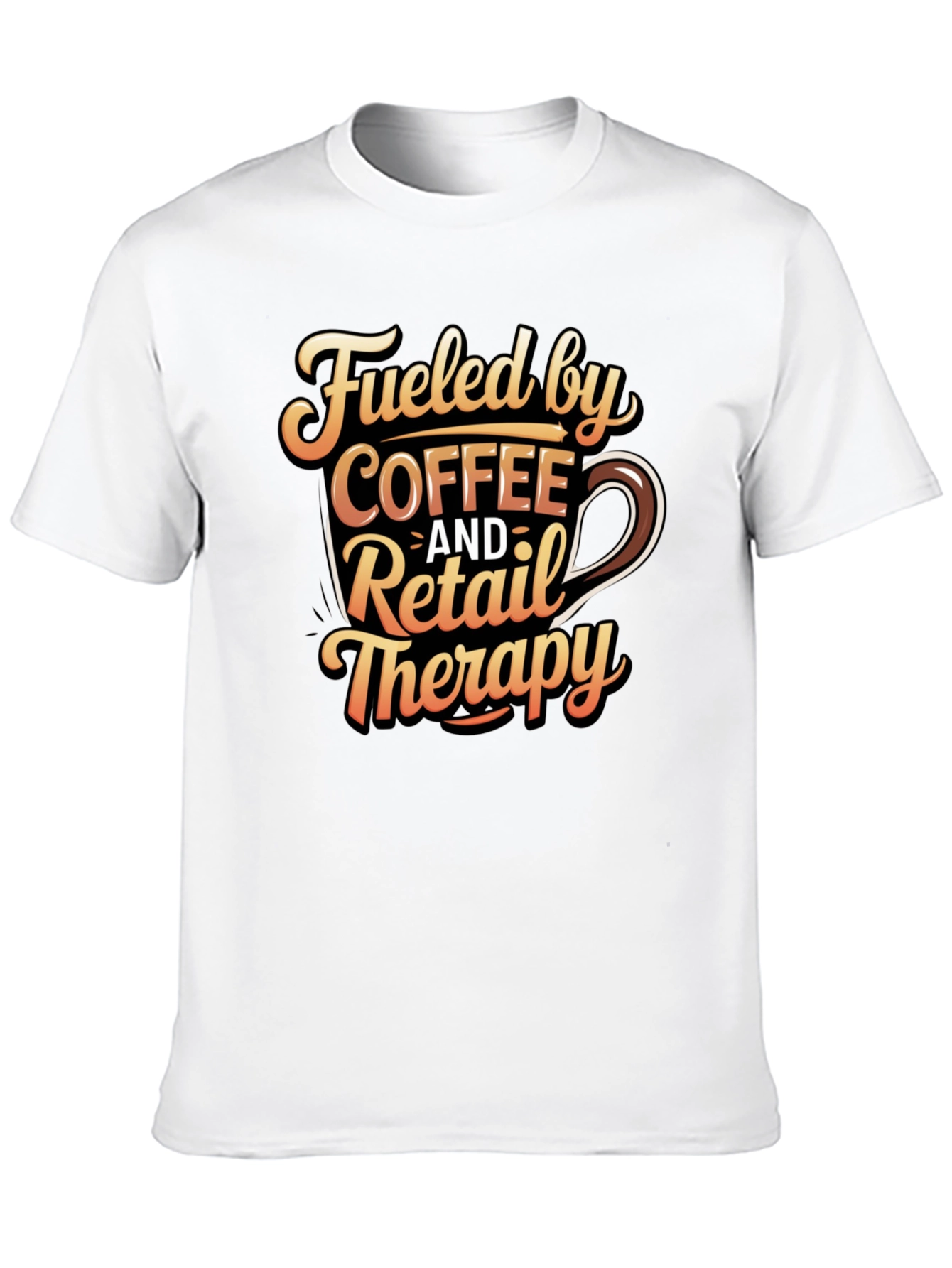Fueled by Coffee & Retail Therapy Graphic Tee